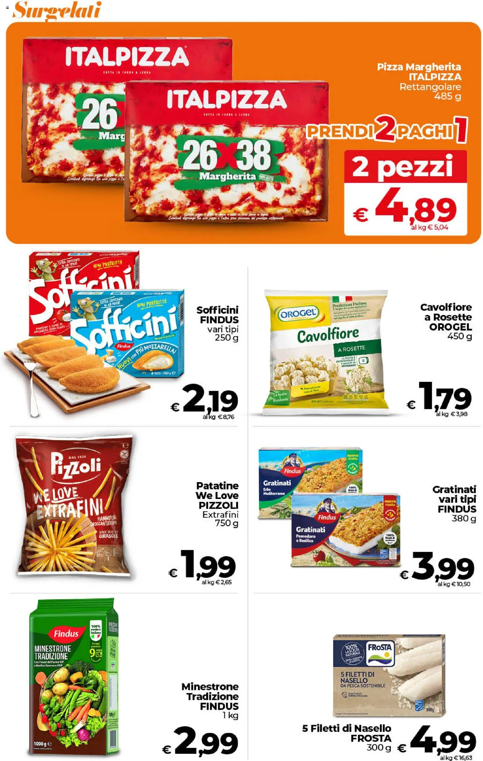 Volantino Ipercoop del 24.02.2026 | Pagina: 27 | Prodotti: Minestrone, Patate, Mozzarella, Nasello