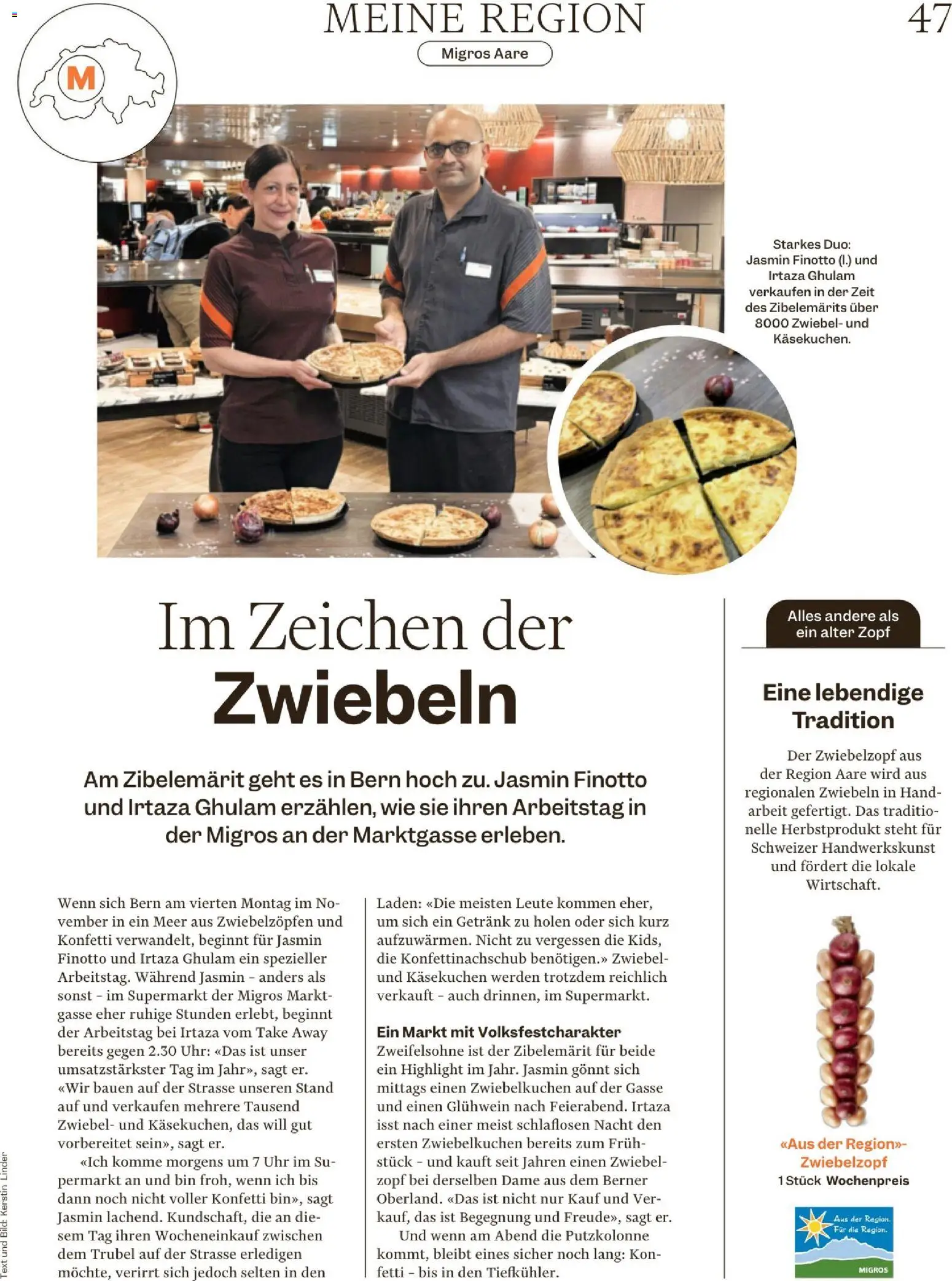 Migros Magazin – gültig ab 17.11.2025 | Seite: 47 | Produkte: Temizlik kovası, Zwiebeln, Uhr