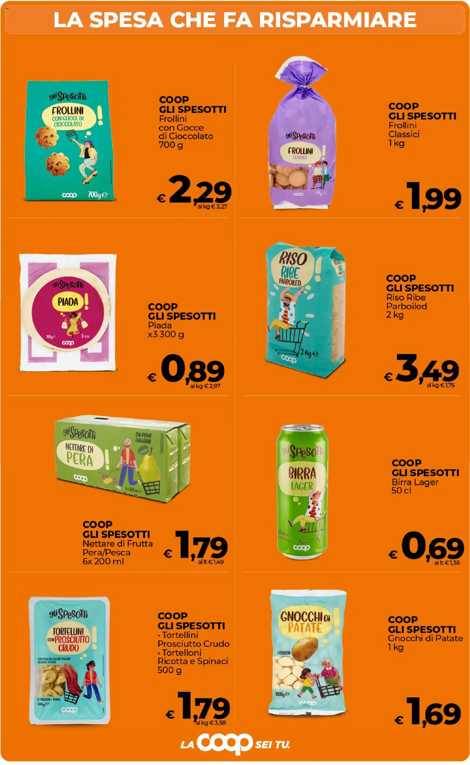 Volantino Ipercoop del 27.01.2026 | Pagina: 6 | Prodotti: Prosciutto Crudo, Ricotta, Tortelloni, Frollini