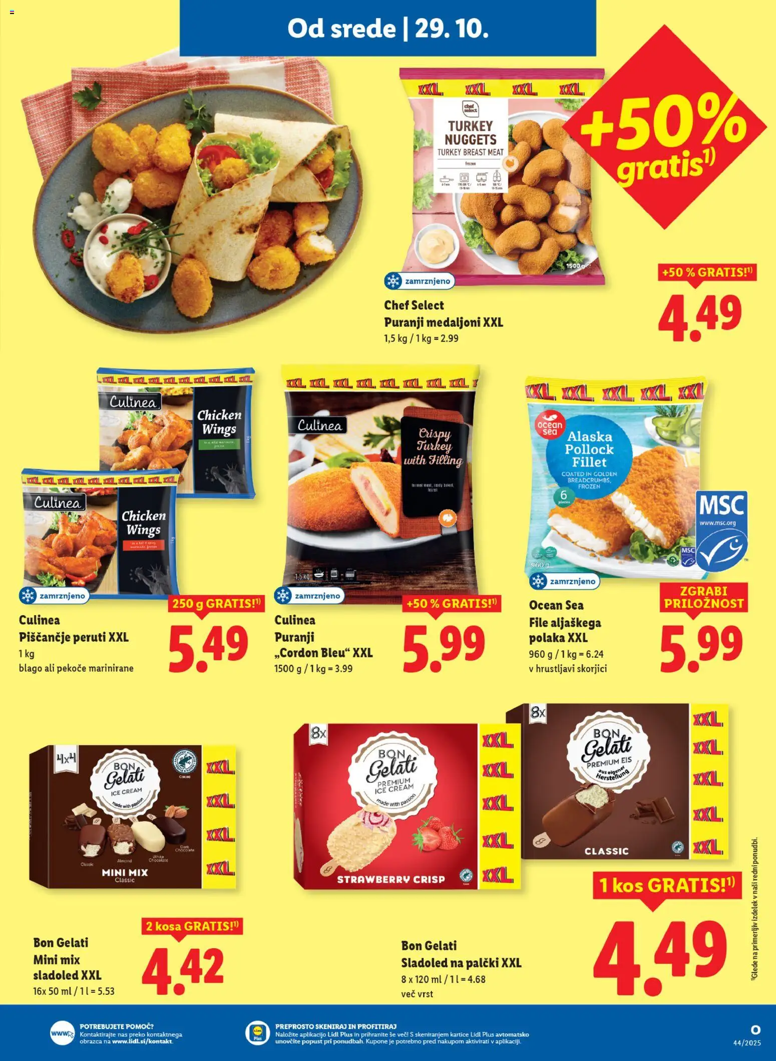 Novi Lidl katalog ponudbe – veljaven od 29.10.2025 | Stran: 19 | Izdelki: Kos, Sladoled