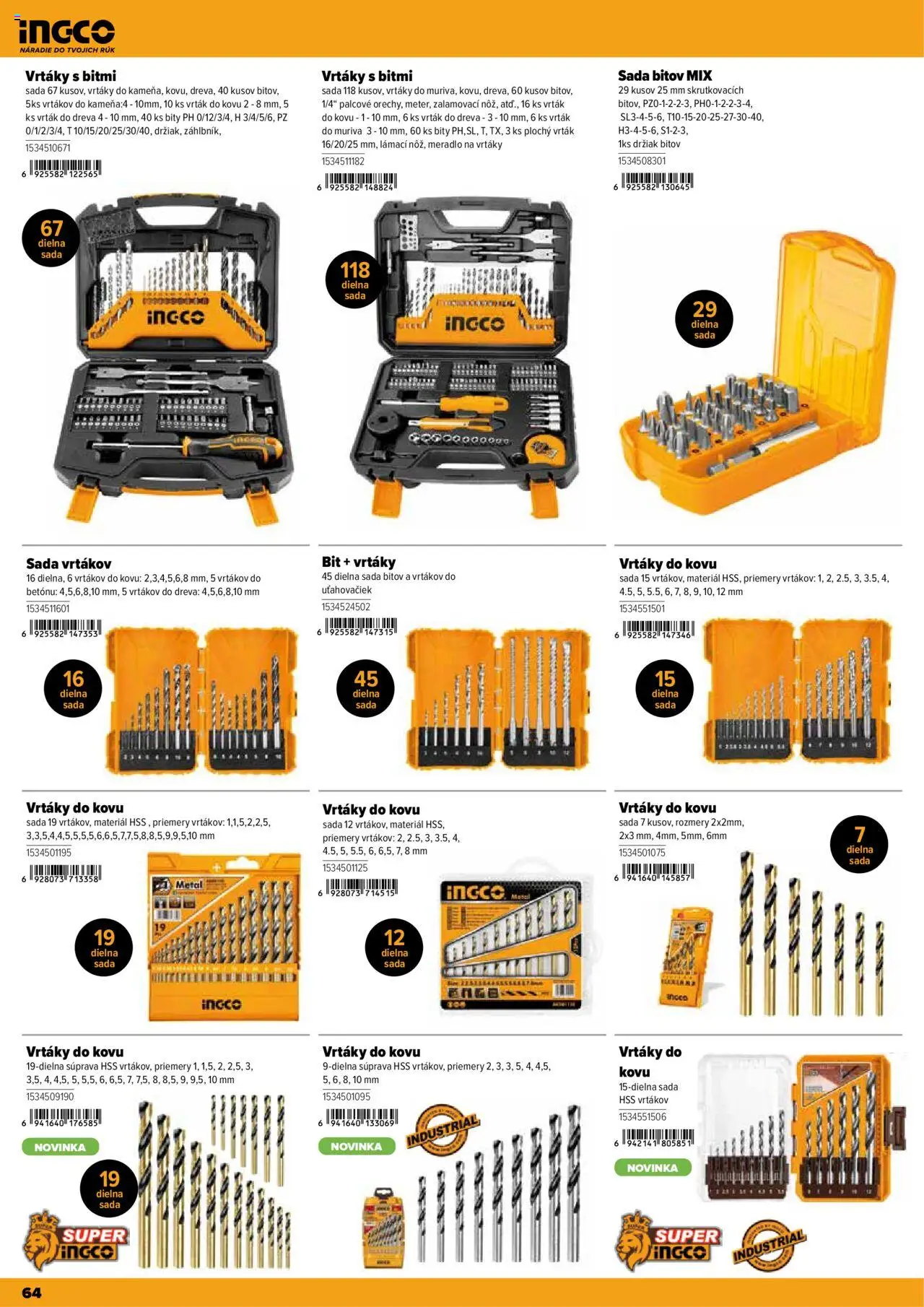 Nové Kinekus akcie – leták je platný od 28.04.2025 | Strana: 64 | Produkty: Náradie