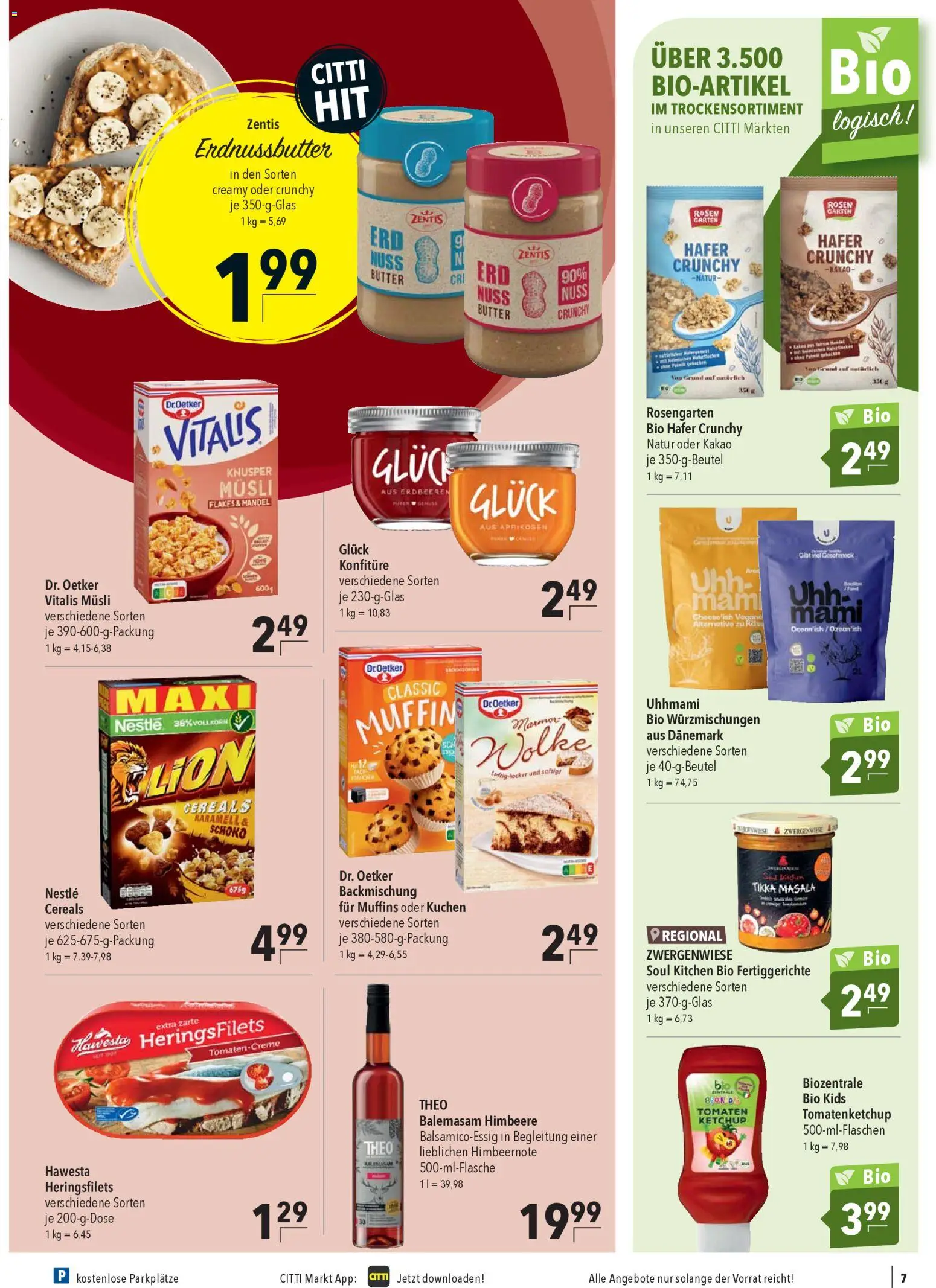 CITTI Markt Prospekt 	 – gültig ab 02.01.2026 | Seite: 9 | Produkte: Musli, Butter, Himbeere, Erdbeeren
