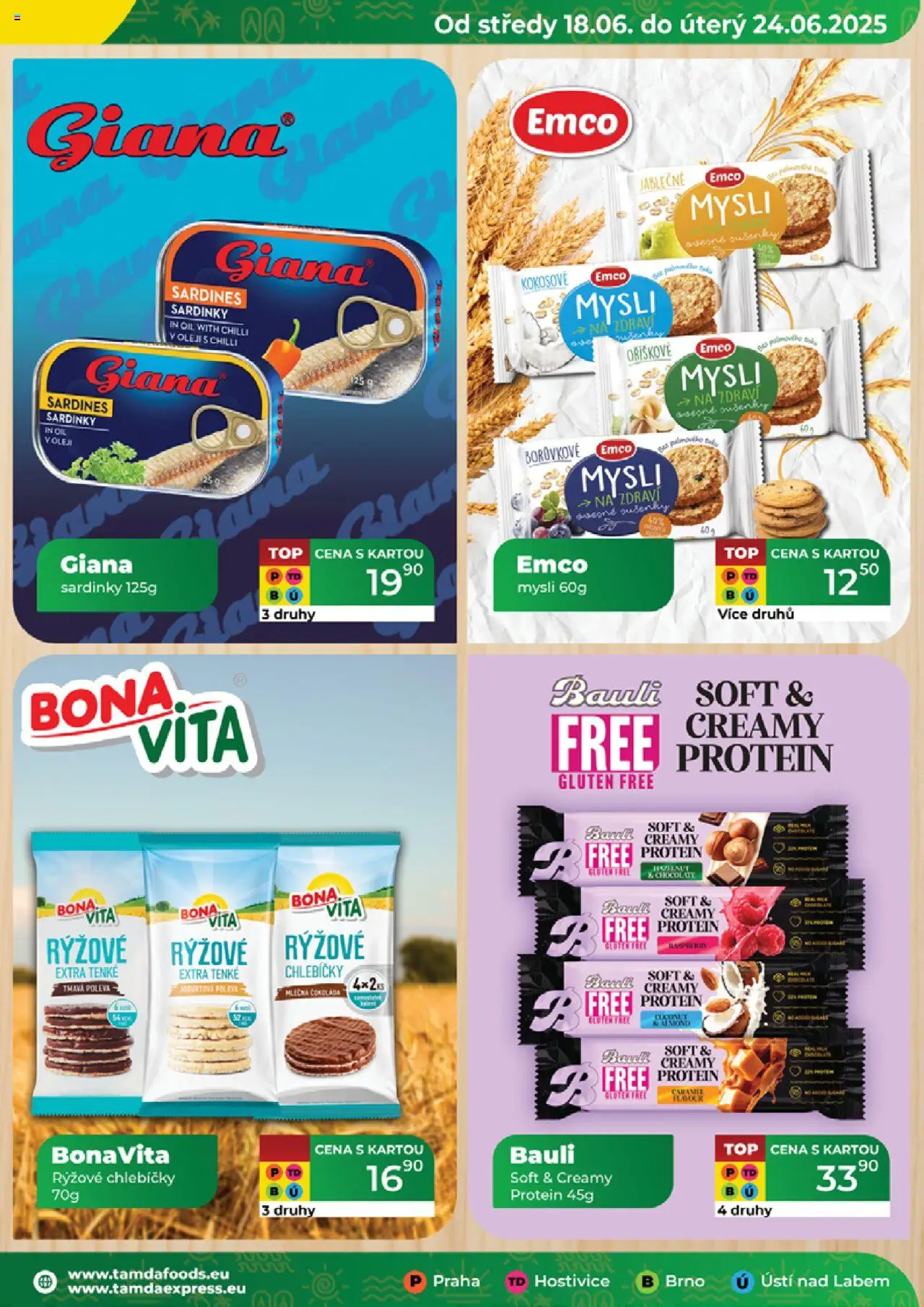 Tamda Foods leták od 18.06.2025 | Strana: 13 | Produkty: Emco Mysli, Čokoláda, Sardinky, Mysli