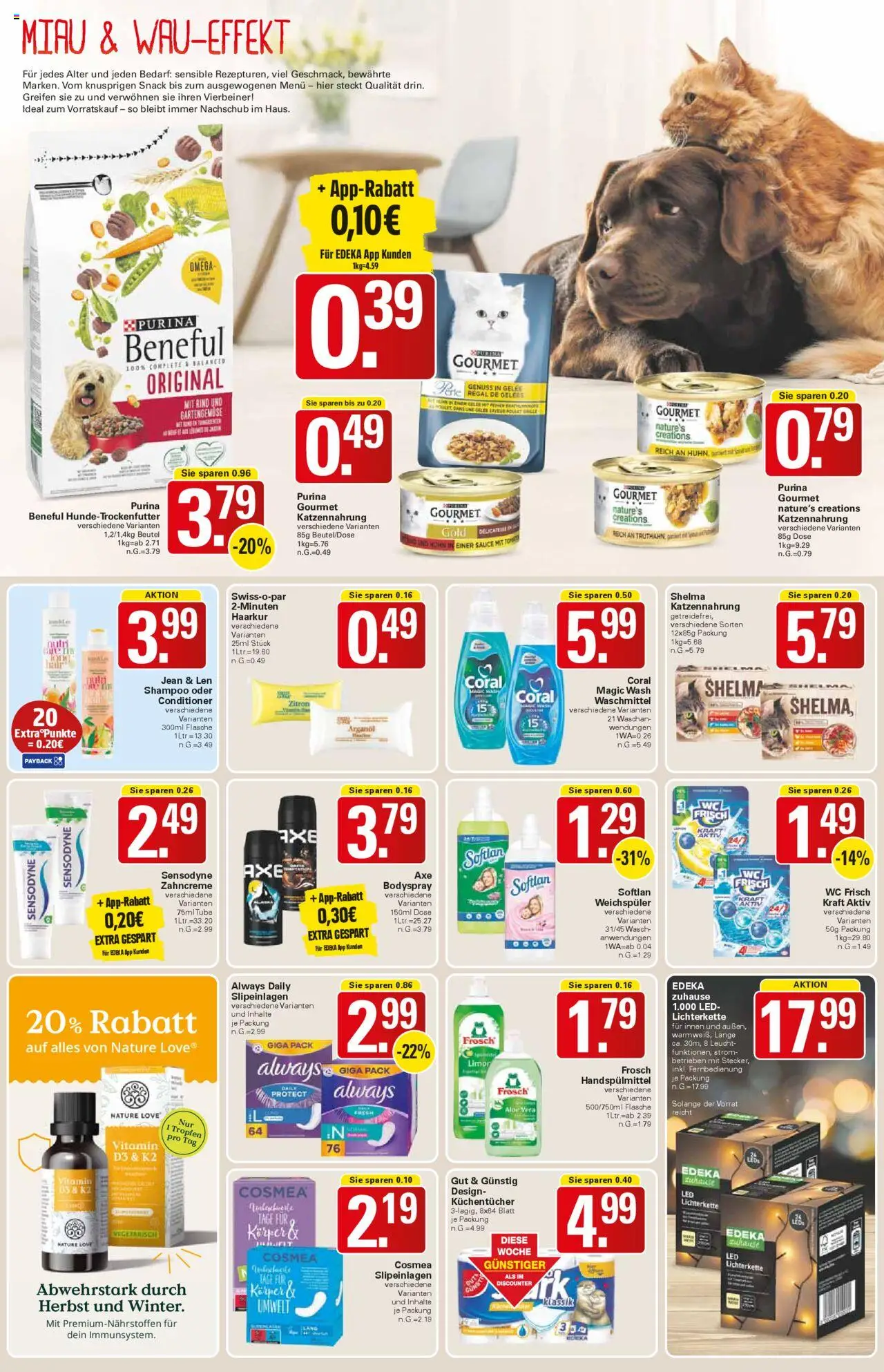 WEZ Prospekt – gültig ab 20.10.2025 | Seite: 15 | Produkte: Coral, Weichspüler, Waschmittel, Wc frisch