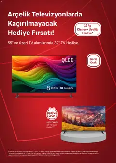 01.01.2026 tarihinden itibaren geçerli olan Arçelik kataloğu önizlemesi | Sayfa: 90 | Ürünler: TV, Ocak