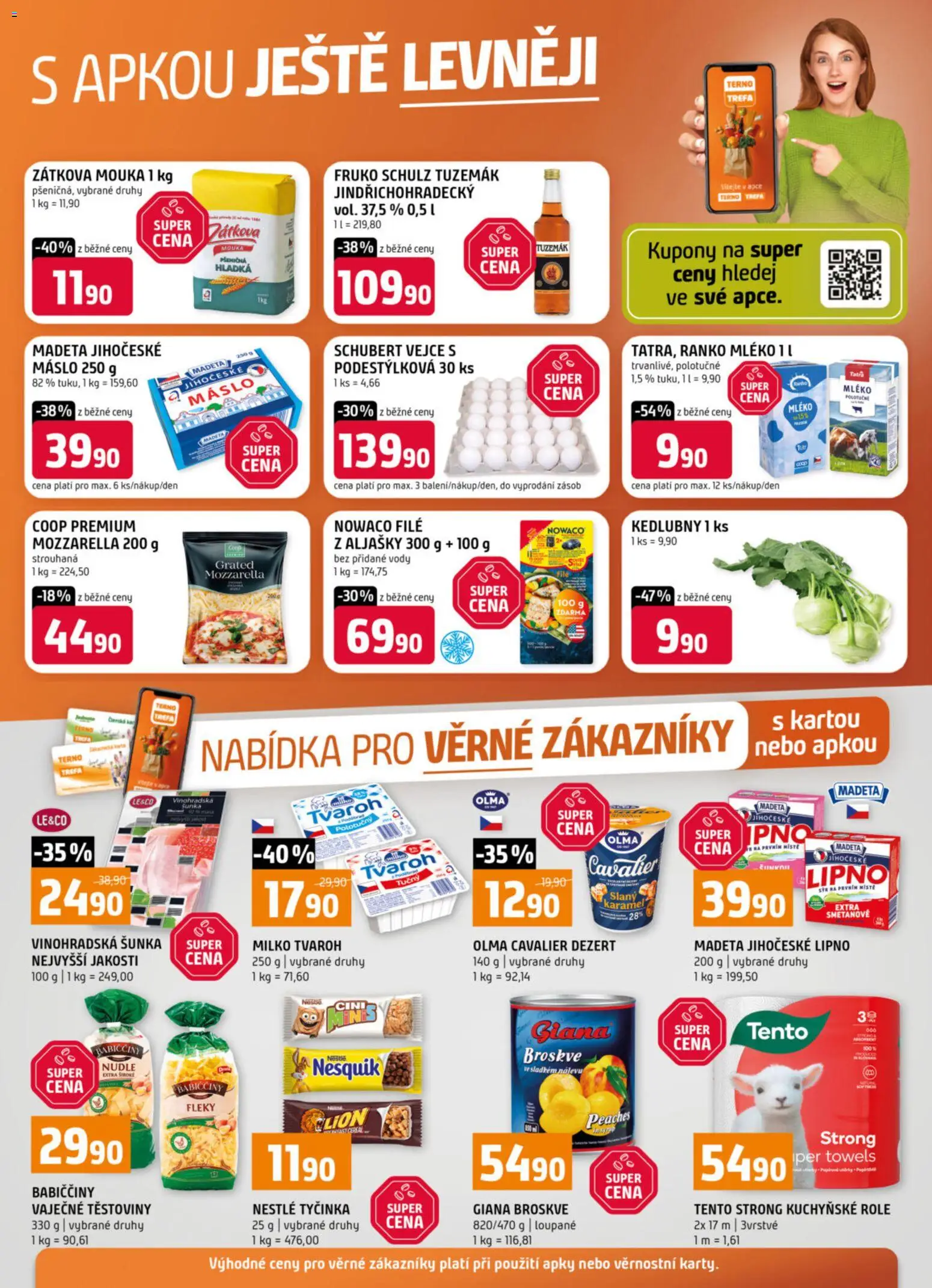 Terno leták - Nabídka pro věrné zákazníky od 25.03.2026 | Strana: 1 | Produkty: Nesquik, Nowaco file, Mouka, Nudle