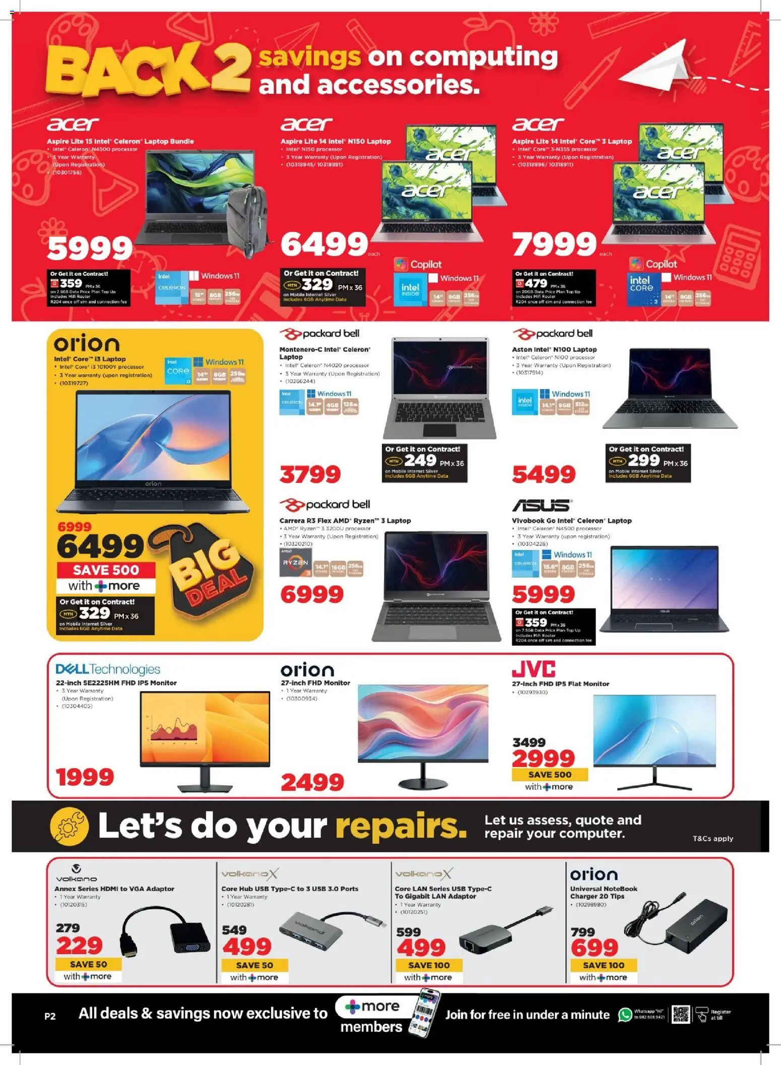 New HiFi Corp catalogue – valid from 04.02.2026 | Page: 2 | Products: Sim, Monitor, Laptop, Charger