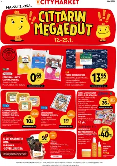 K-Citymarket-mainoslehti voimassa 12.01.2026 alkaen