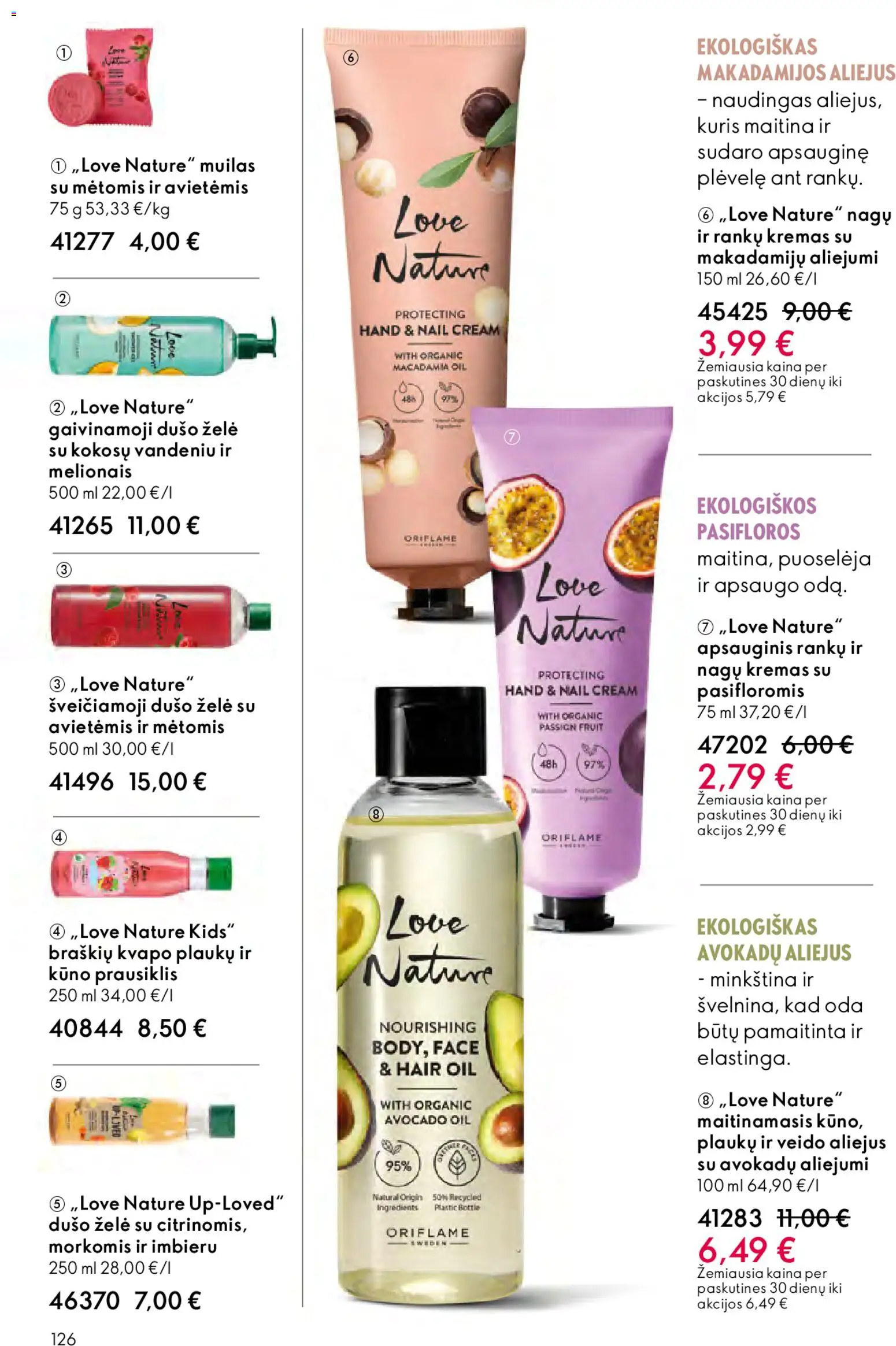 Oriflame akcijos nuo 01.04.2026 | Puslapis: 126 | Prekių: Kremas, Muilas, Dušo želė, Prausiklis