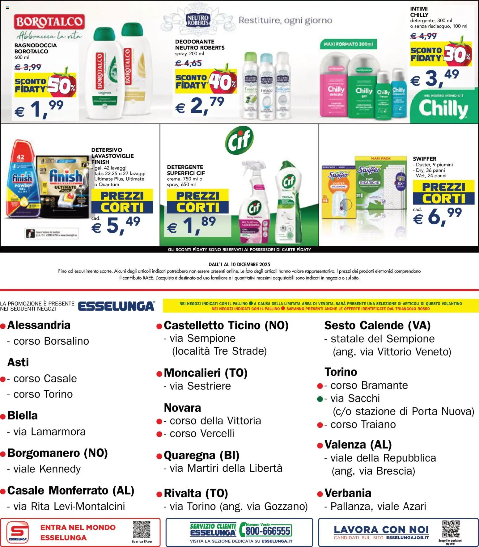 Volantino Esselunga S del 01.12.2025 | Pagina: 24 | Prodotti: Deodorante, Detergente, Lavastoviglie
