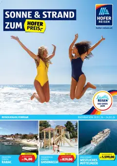 Hofer Reisen Flugblatt ab 28.01.2026 gültig