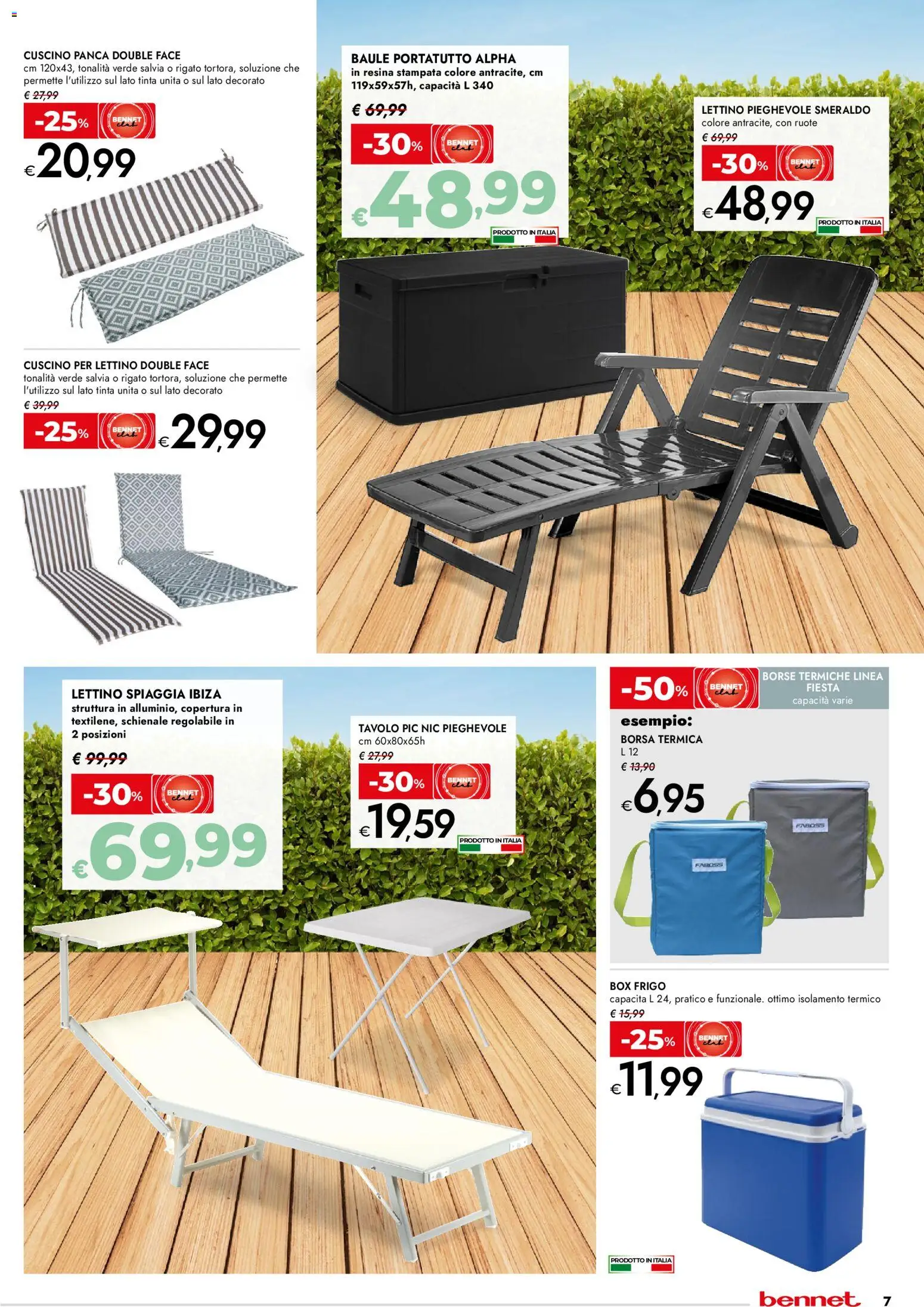 Volantino bennet del 07.04.2026 | Pagina: 7 | Prodotti: Borsa termica, Baule, Borsa, Cuscino