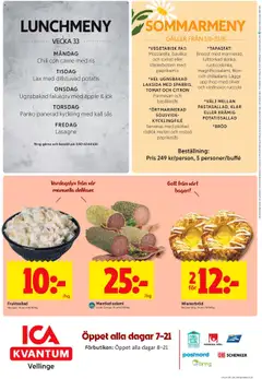 ICA Kvantum reklamblad aktuell från 11.08.2025 | Sida: 12 | Produkter: Paj, Äpple, Ris, Potatis