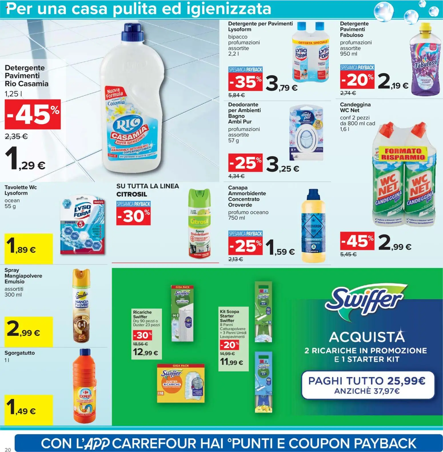Volantino Carrefour del 07.04.2026 | Pagina: 20 | Prodotti: Deodorante, Detergente, Bagno, Profumo