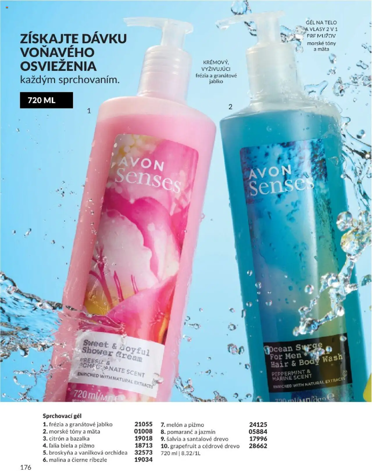 Katalóg Avon 2025 │ platný od 01.08.2025 | Strana: 176 | Produkty: Ríbezle, Grapefruit, Melón, Orchidea