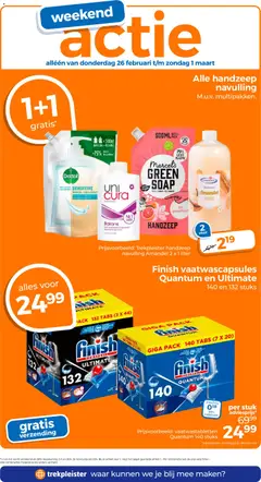 Trekpleister - Folder - Voorbeeld van een folder van Trekpleister, geldig van 23.02.2026 | Pagina: 9 | Producten: Grapefruit, Kan, Handzeep, Capsule