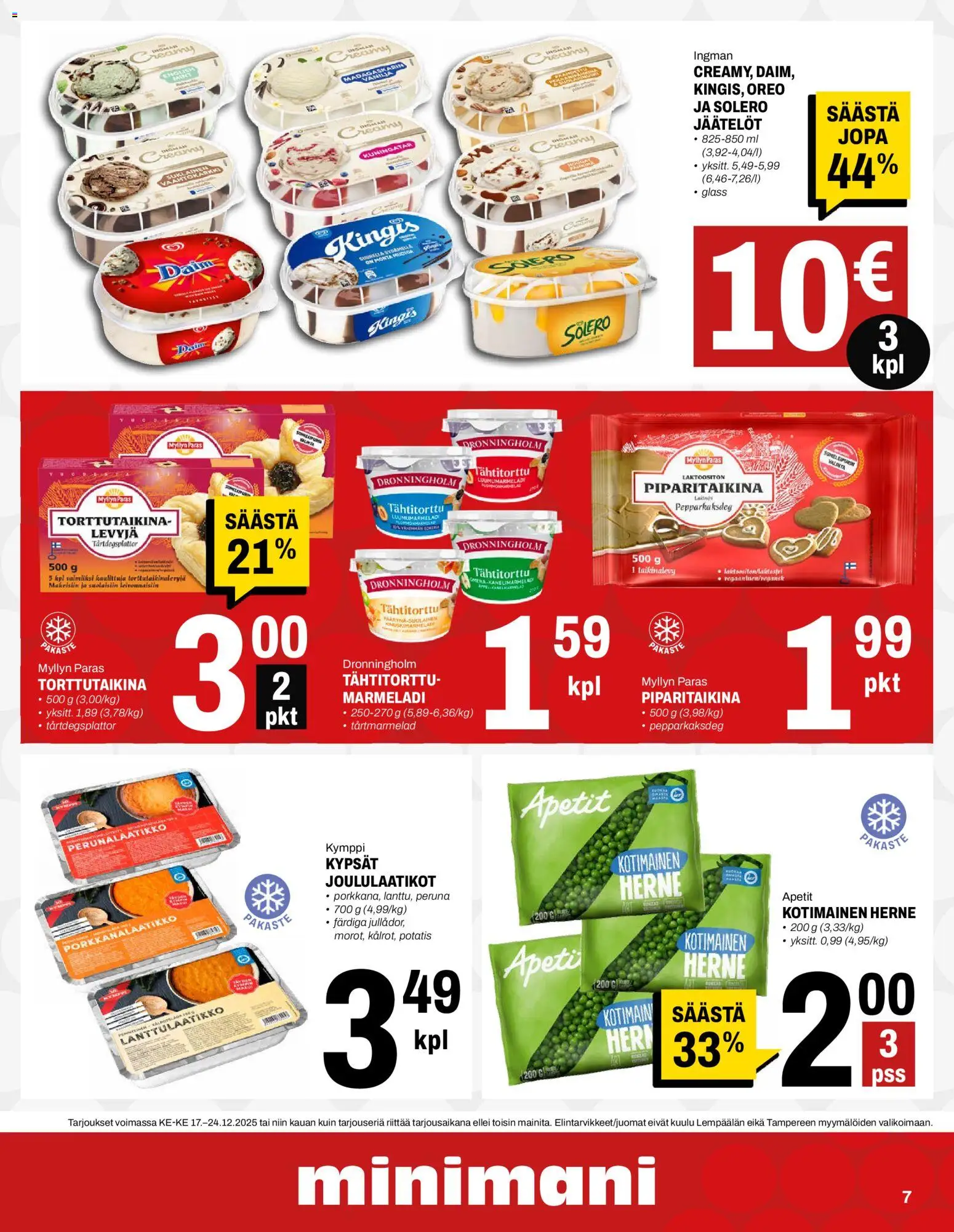 Minimani tarjoukset – voimassa 17.12.2025 alkaen | Sivu: 7 | Tuotteet: Oreo, Peruna