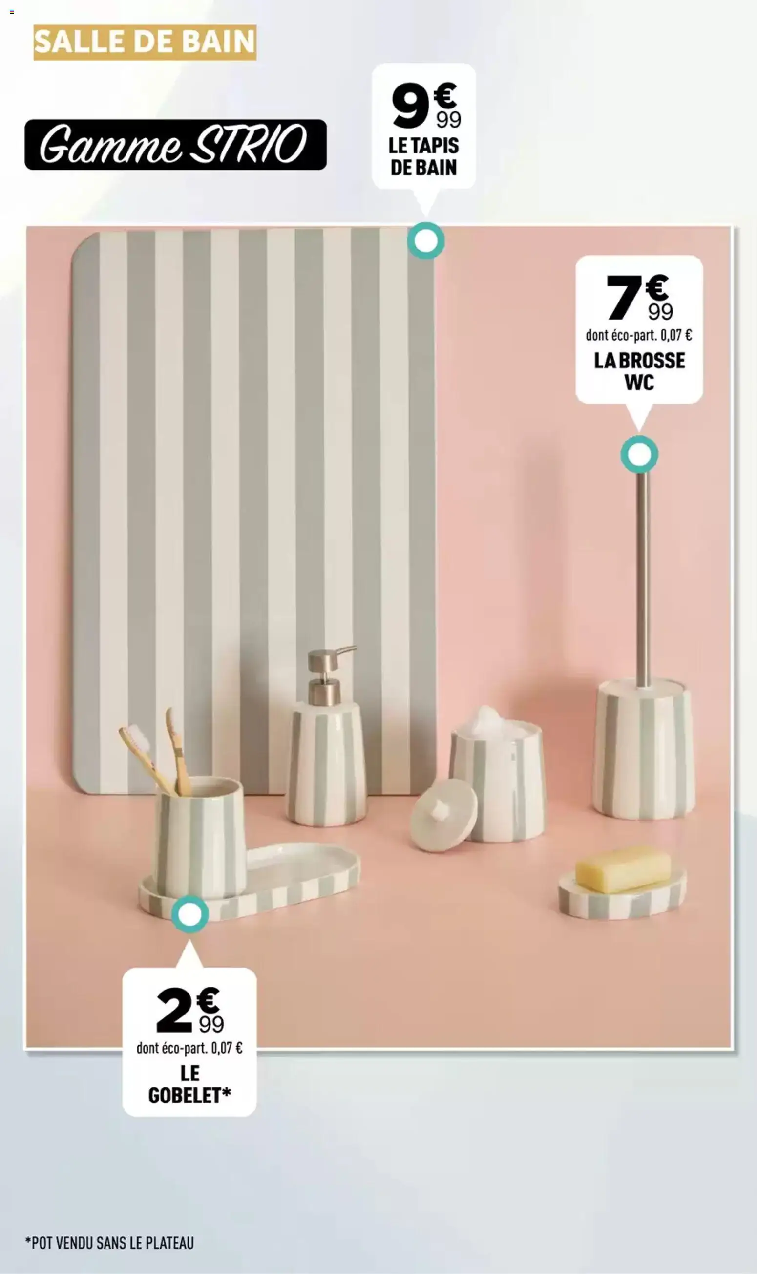 {H1} | Page: 24 | Produits: Tapis de bain, Plateau, Tapis