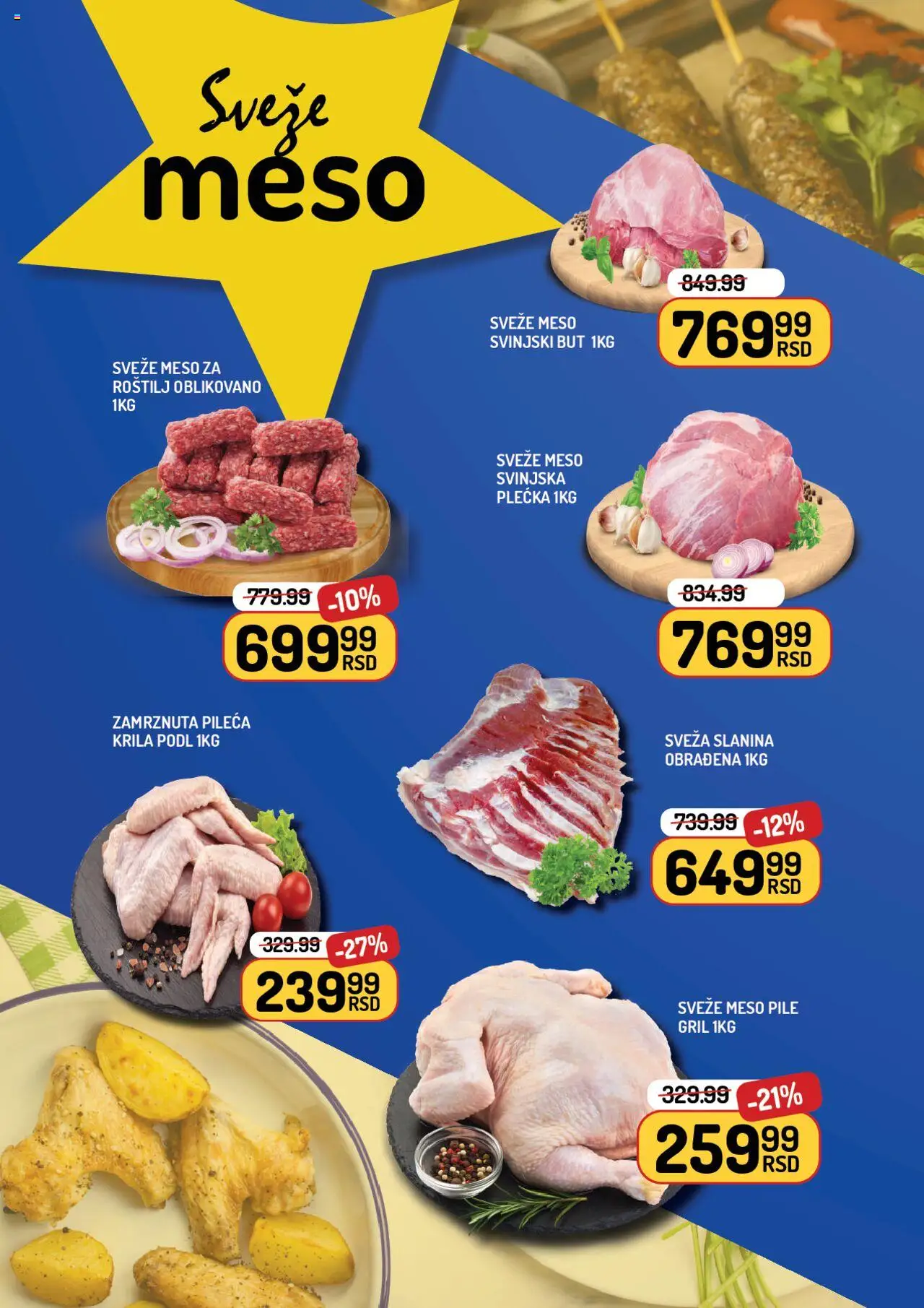 Aman katalog - važi od 12.09.2025 | Strana: 2 | Proizvode: Pile, Svinjski but, Svinjska plećka, Roštilj