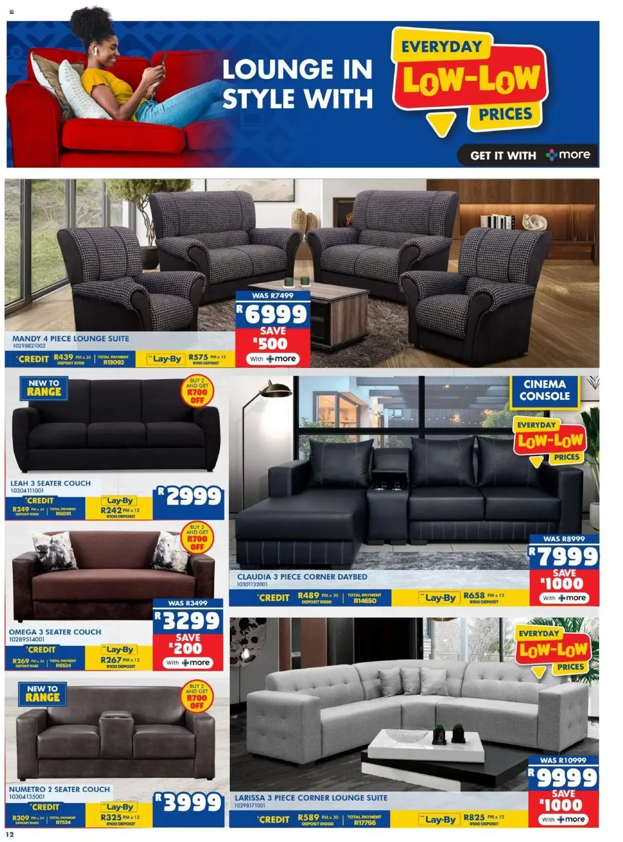 New Russells catalogue – valid from 18.09.2025 | Page: 12 | Products: Seater, Couch, Lounge suite