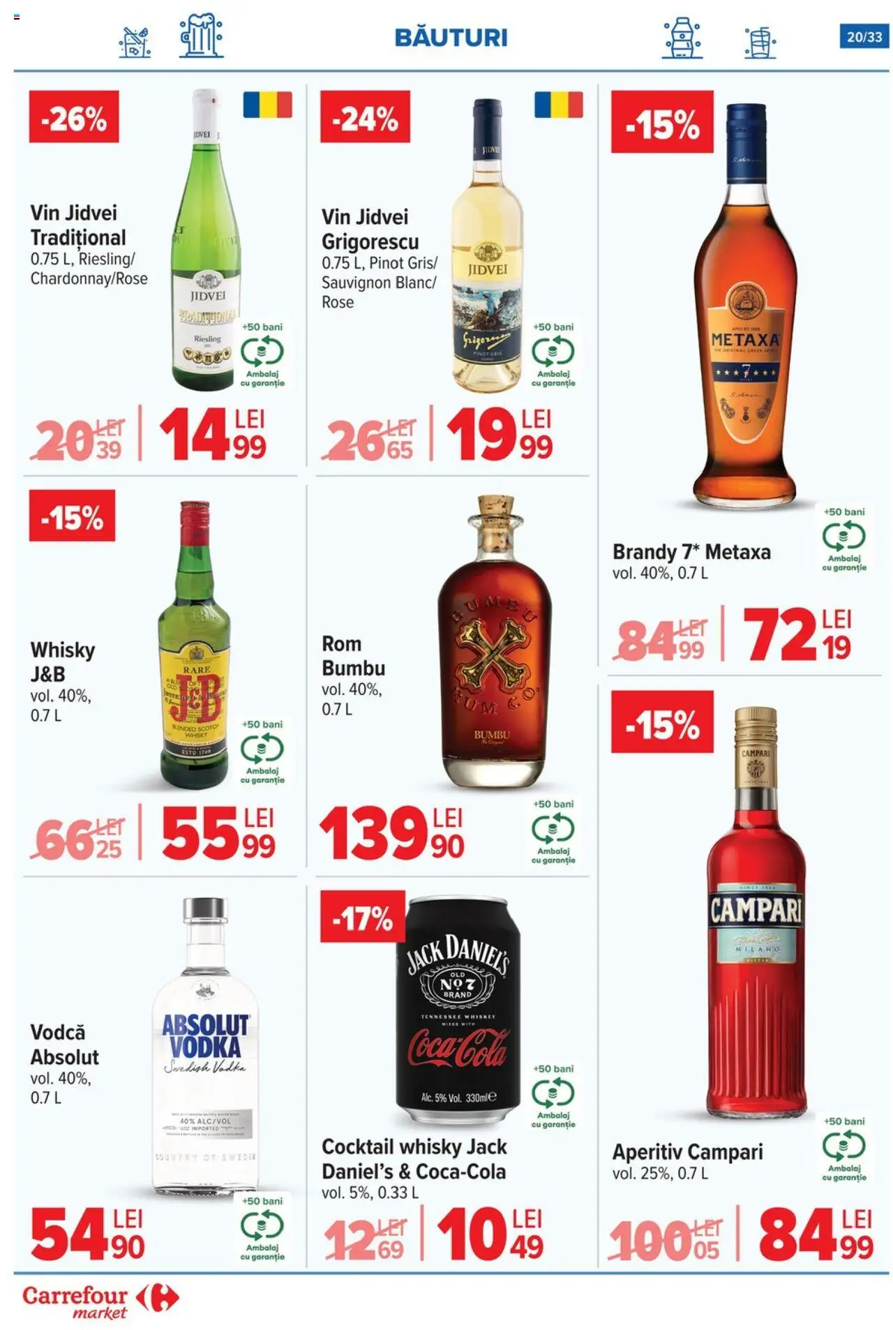 Noul catalog Carrefour – valabil de la 01.10.2025 | Pagină: 21 | Produse: Su ısıtıcı, Cocktail, Vodka, Whiskey