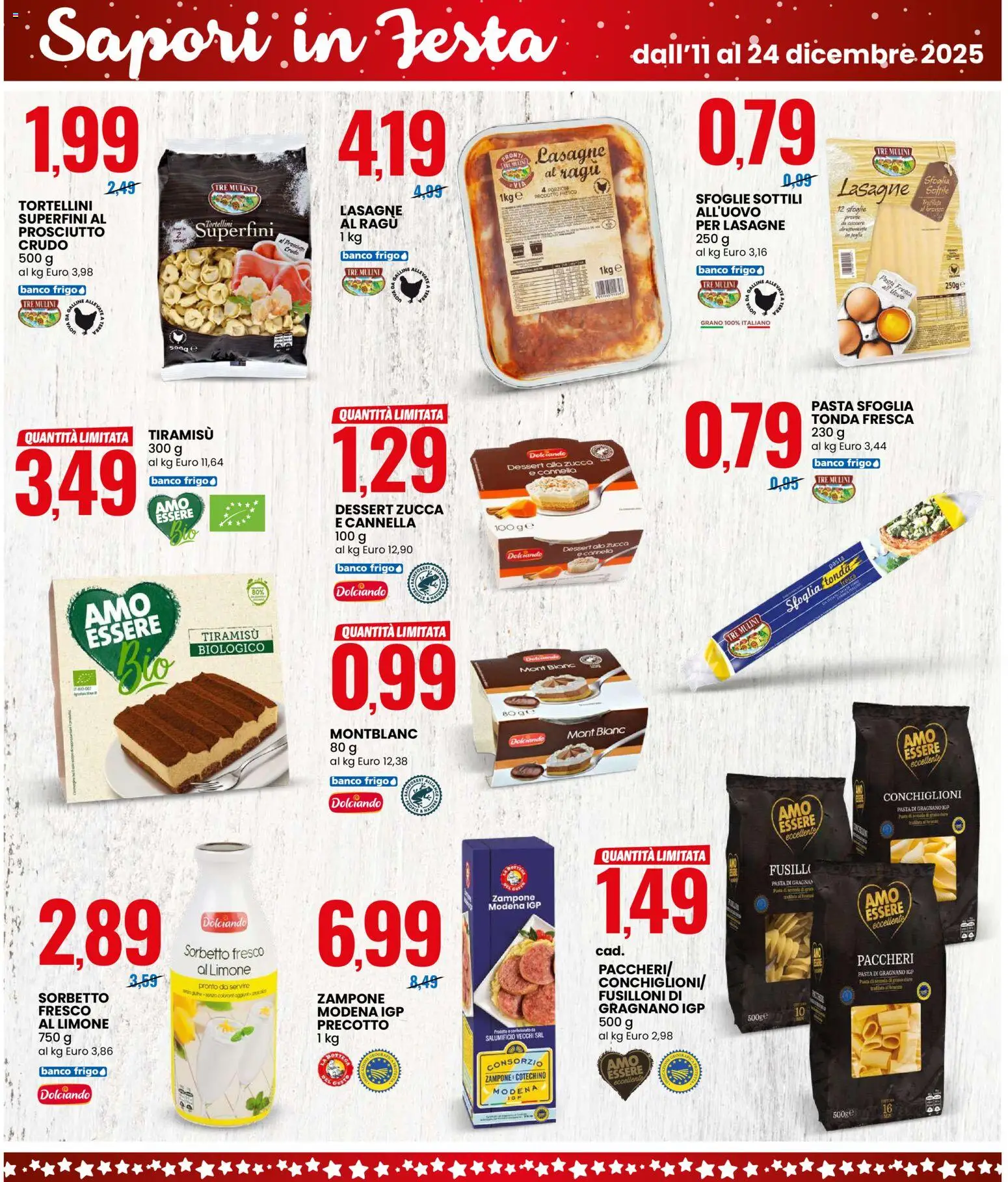 Volantino Eurospin del 11.12.2025 | Pagina: 4 | Prodotti: Uova, Ragú, Fusilli, Cotechino