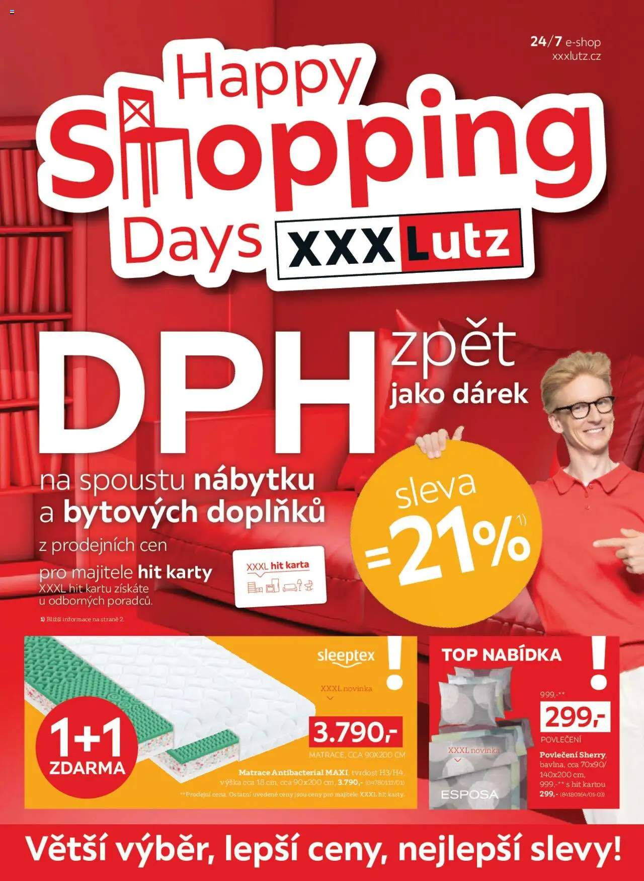 XXXLutz leták od 06.10.2025 | Strana: 1 | Produkty: Povlečení, Matrace, Karty