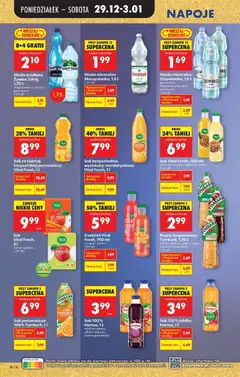 Pogląd oferty "Woda źródlana Żywiec Zdrój, 1,75 l: niegazowana, mocno gazowana" - ważna od 29.12.2025 | Strona: 62