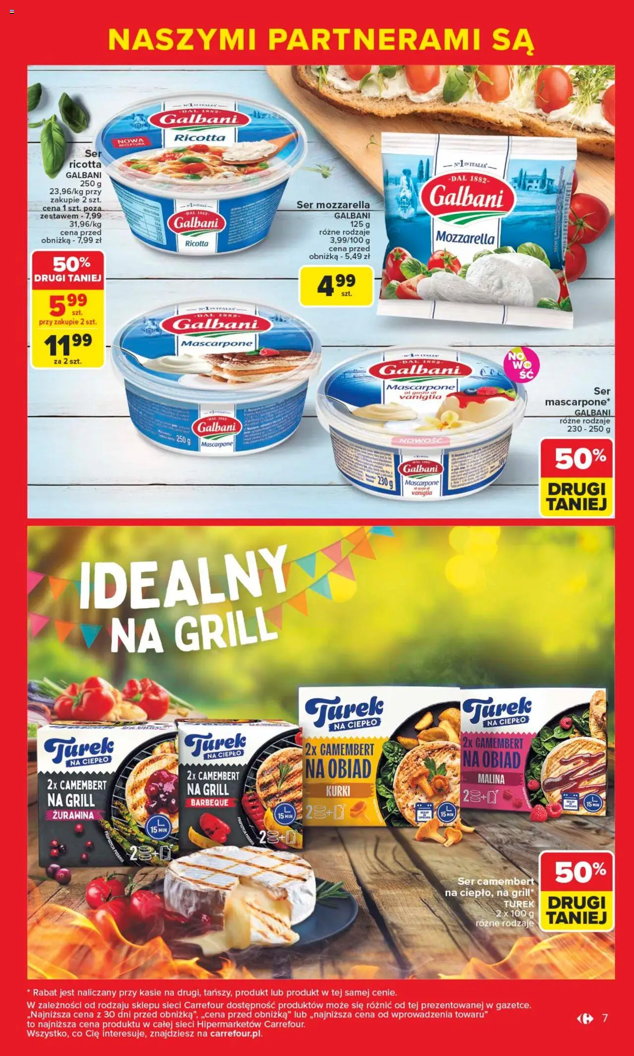 Carrefour Gazetka - Markowe okazje czekają od 09.06.2025 | Strona: 7 | Produkty: Malina, Żurawina, Ser mascarpone, Ser ricotta