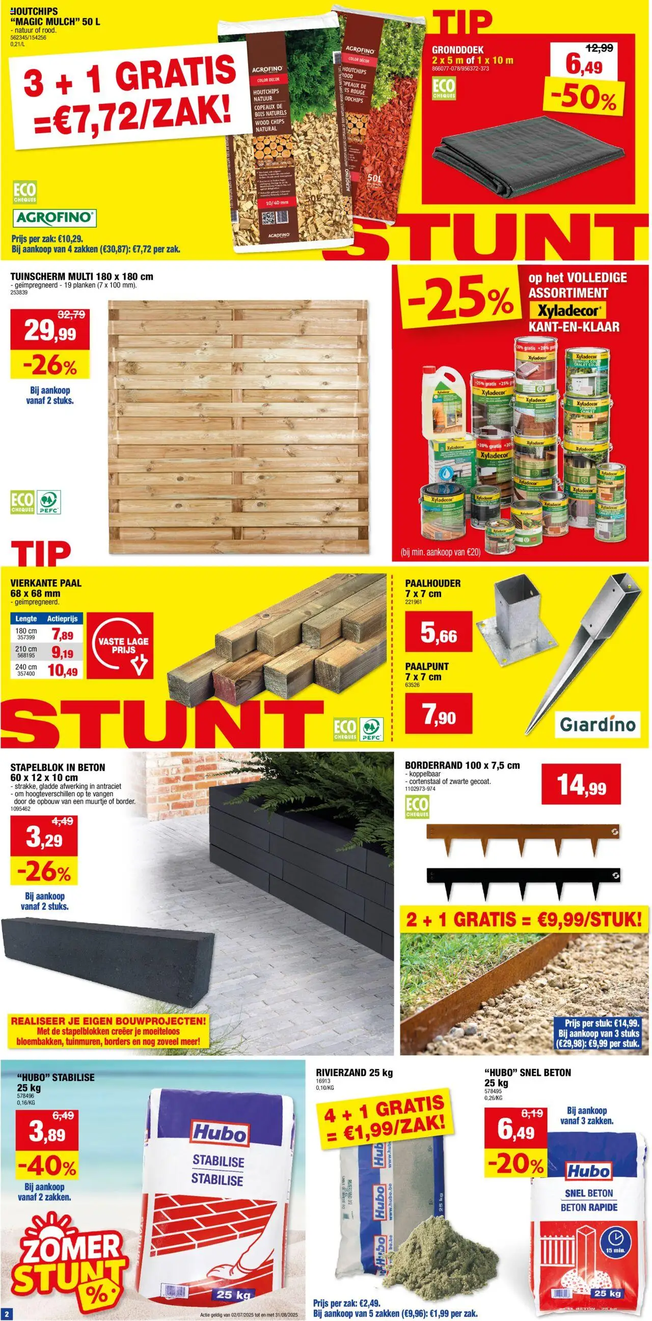  | Pagina: 2 | Producten: Chips, Zak, Paal, Planken