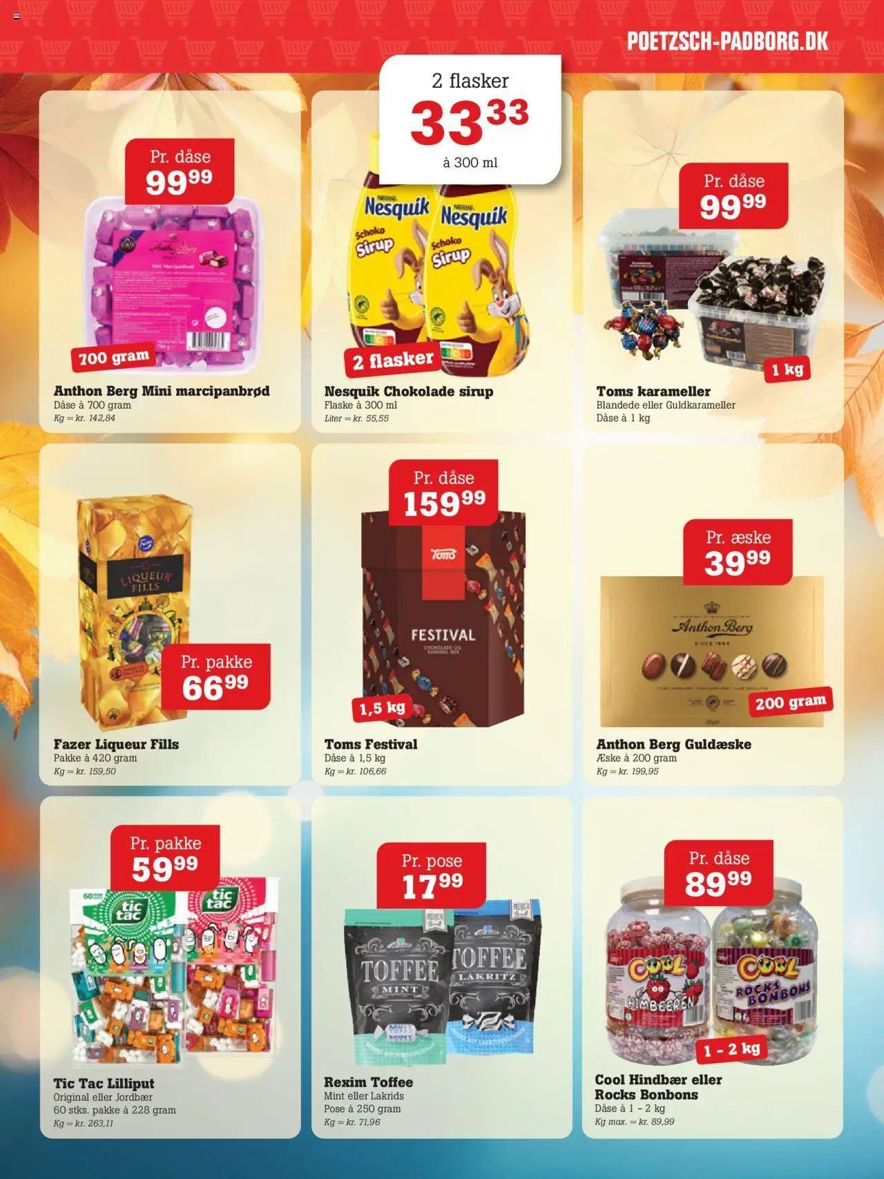 Poetzsch Padborg tilbudsavis – gyldig fra 09.10.2025 | Side: 13 | Produkter: Chokolade, Hindbær, Marcipanbrød, Karameller