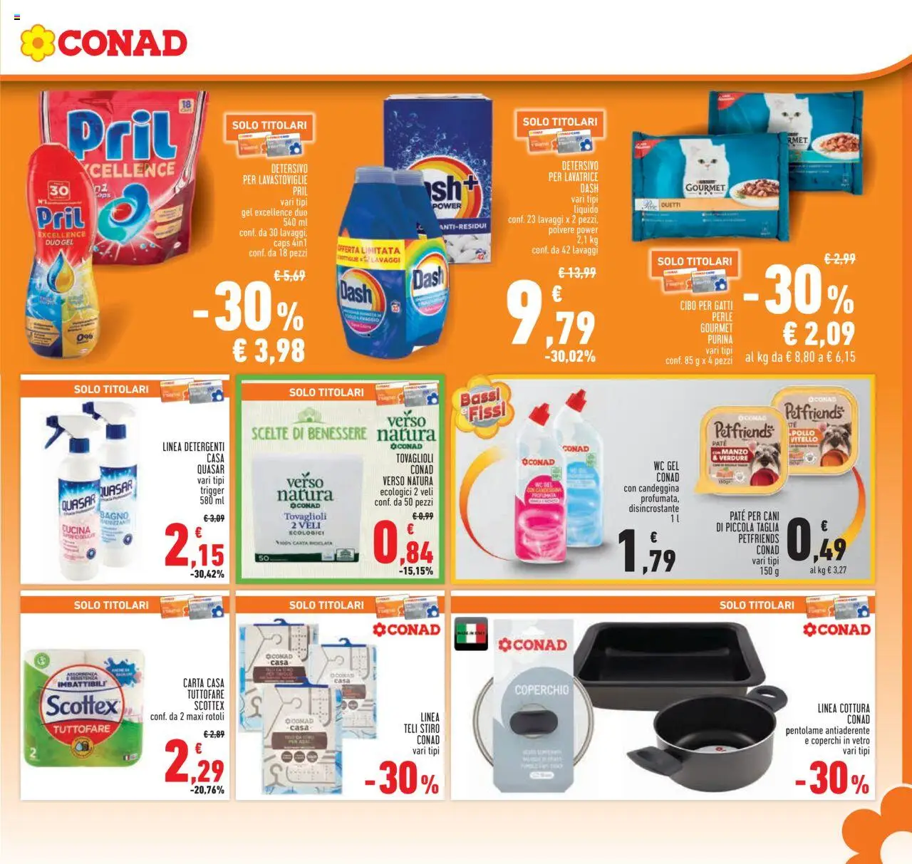 Volantino Conad del 23.10.2025 | Pagina: 23 | Prodotti: Paté, Lavatrice, Vitello, WC