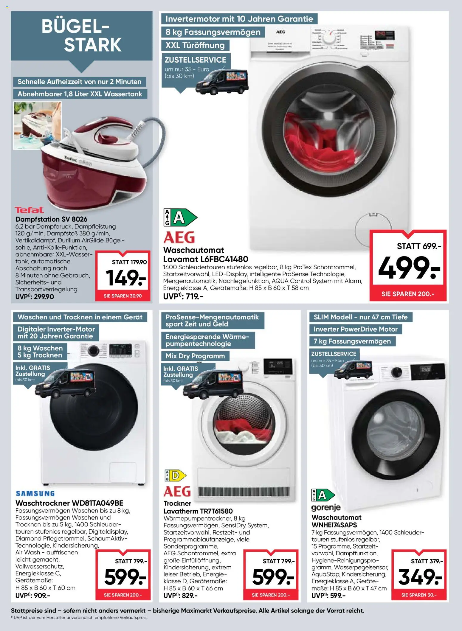 Maximarkt Flugblatt gültig ab 23.04.2026 | Seite: 18 | Produkte: Trockner, Samsung