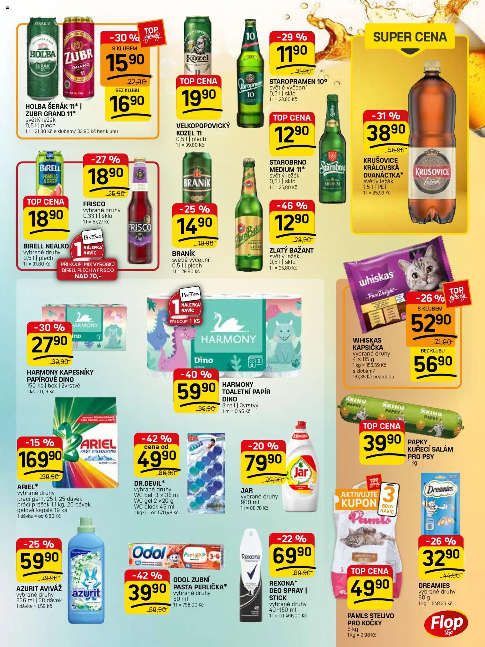 Flop leták - FlopTop od 15.04.2026 | Strana: 11 | Produkty: Salám, Zubr, Kapsle, Body