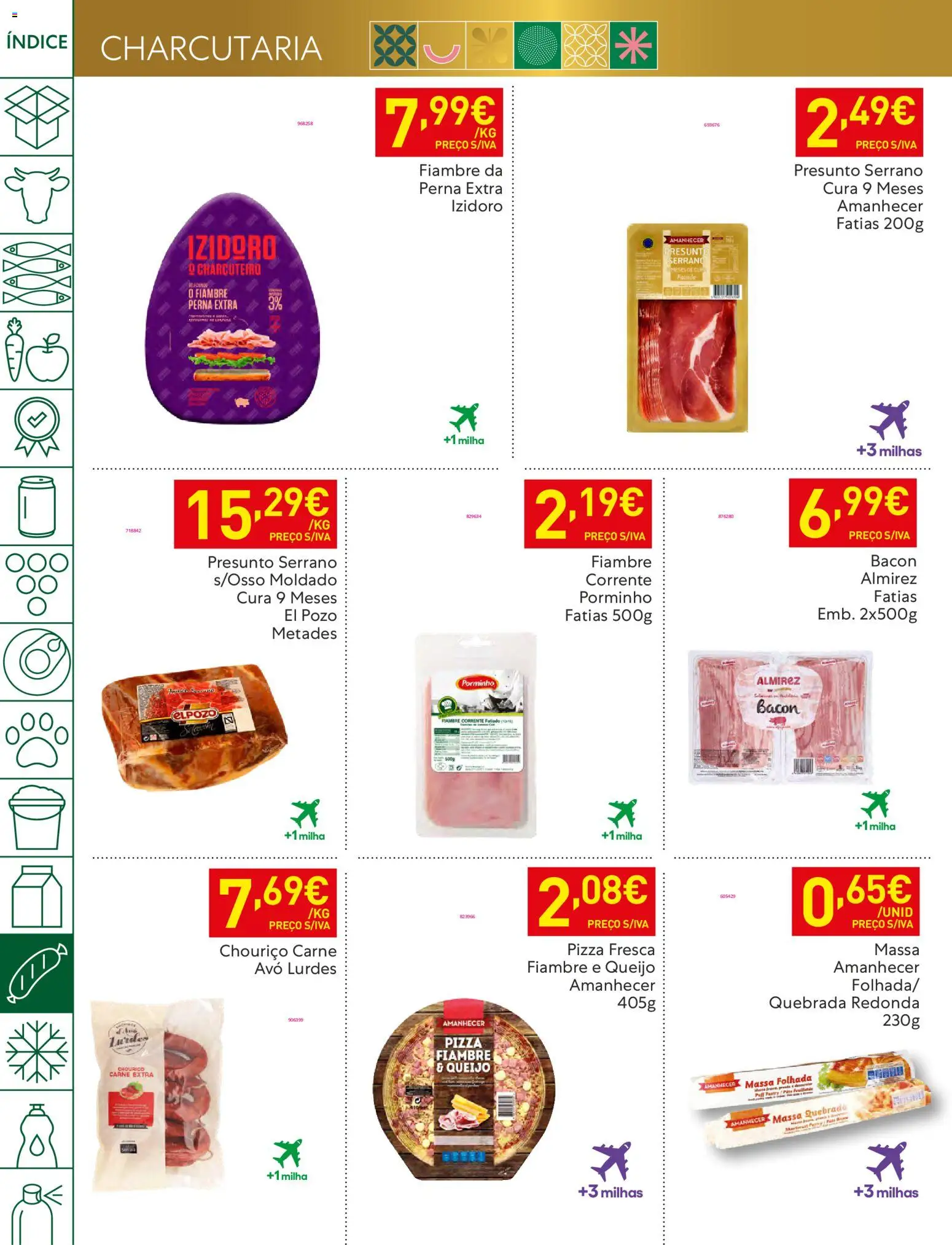 Recheio folheto │ válido de 23.12.2025 | Página: 42 | Produtos: Bacon, Queijo, Presunto, Massa
