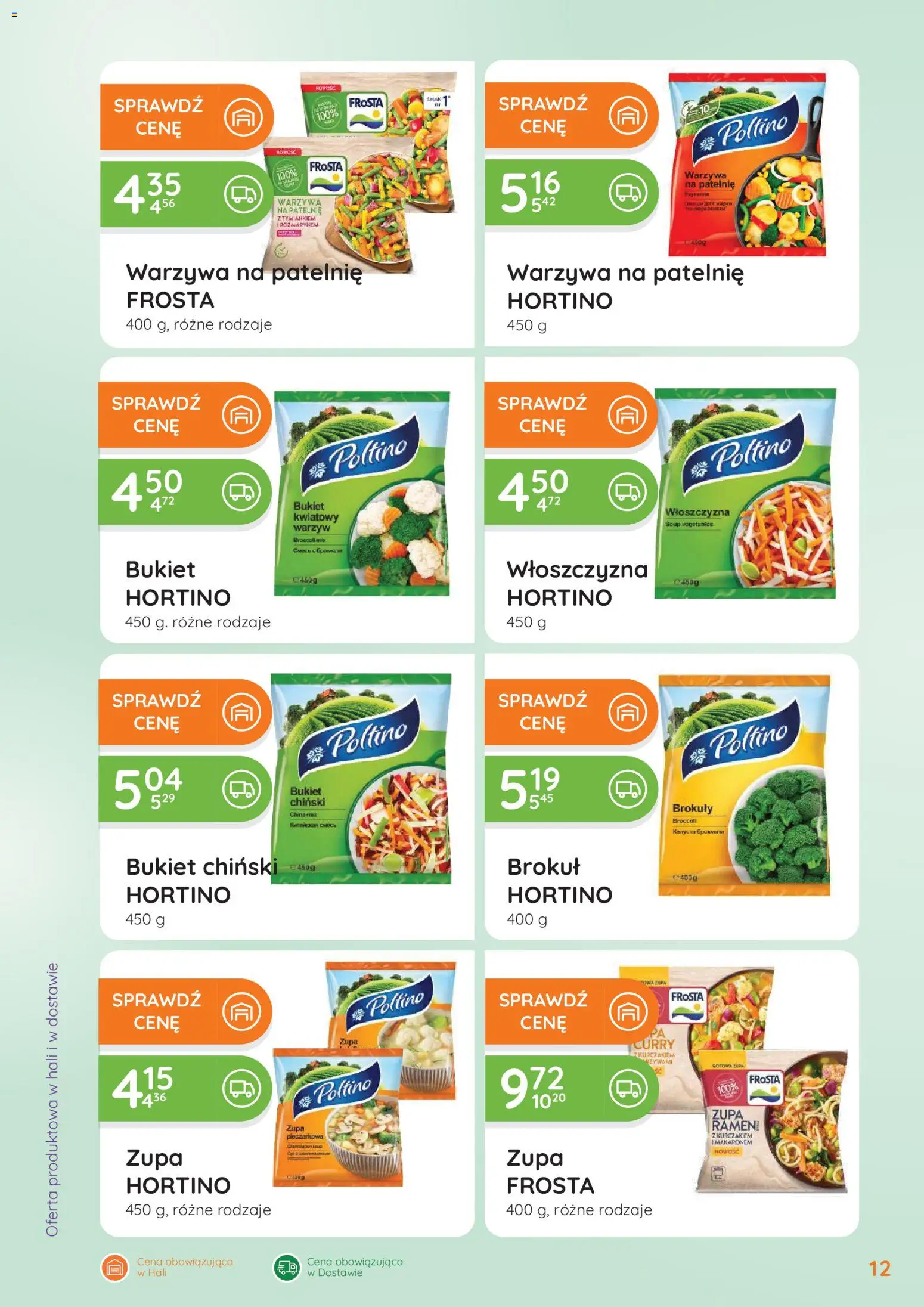 Eurocash gazetka - Oferta Handlowa od 06.04.2026 | Strona: 12 | Produkty: Curry, Brokuł, Warzywa na patelnie, Zupa