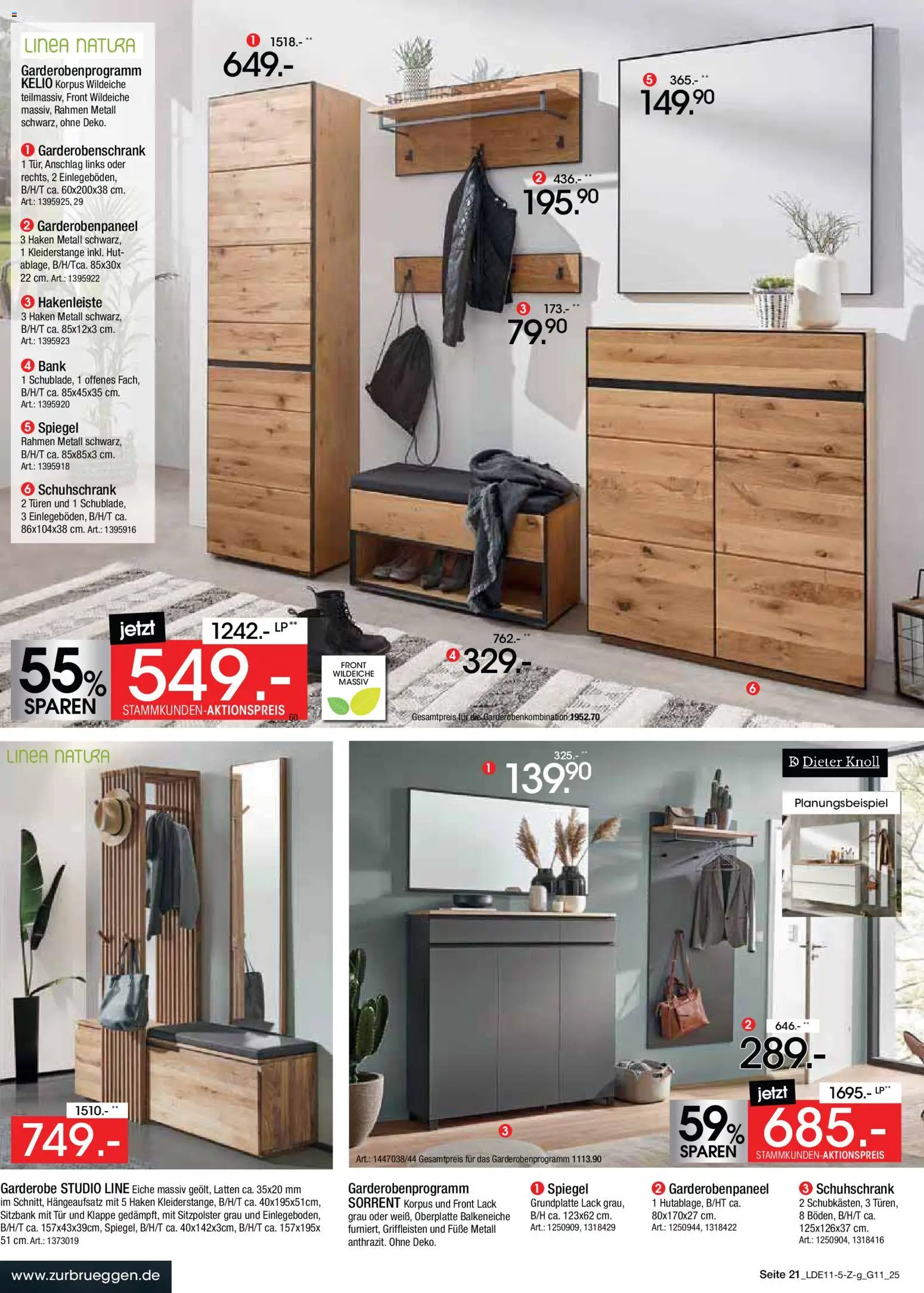 Zurbrüggen - Black Friday – gültig ab 08.11.2025 | Seite: 23 | Produkte: Tür, Garderobenschrank, Hakenleiste, Hut