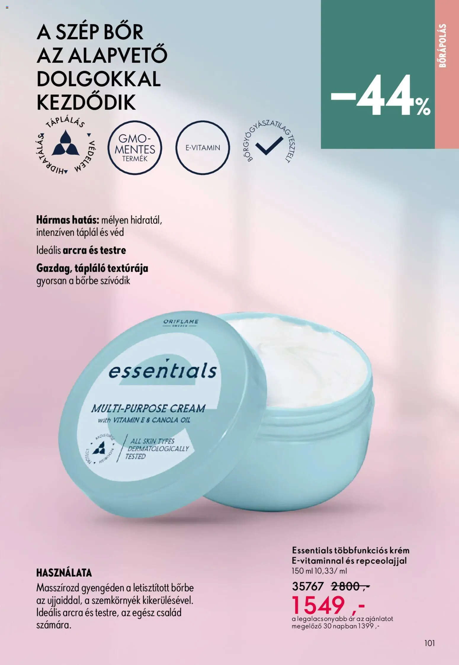 Oriflame akciós ujság - amely érvényes a következő dátumtól: 15.04.2026 | Oldal: 101 | Termékek: Bor