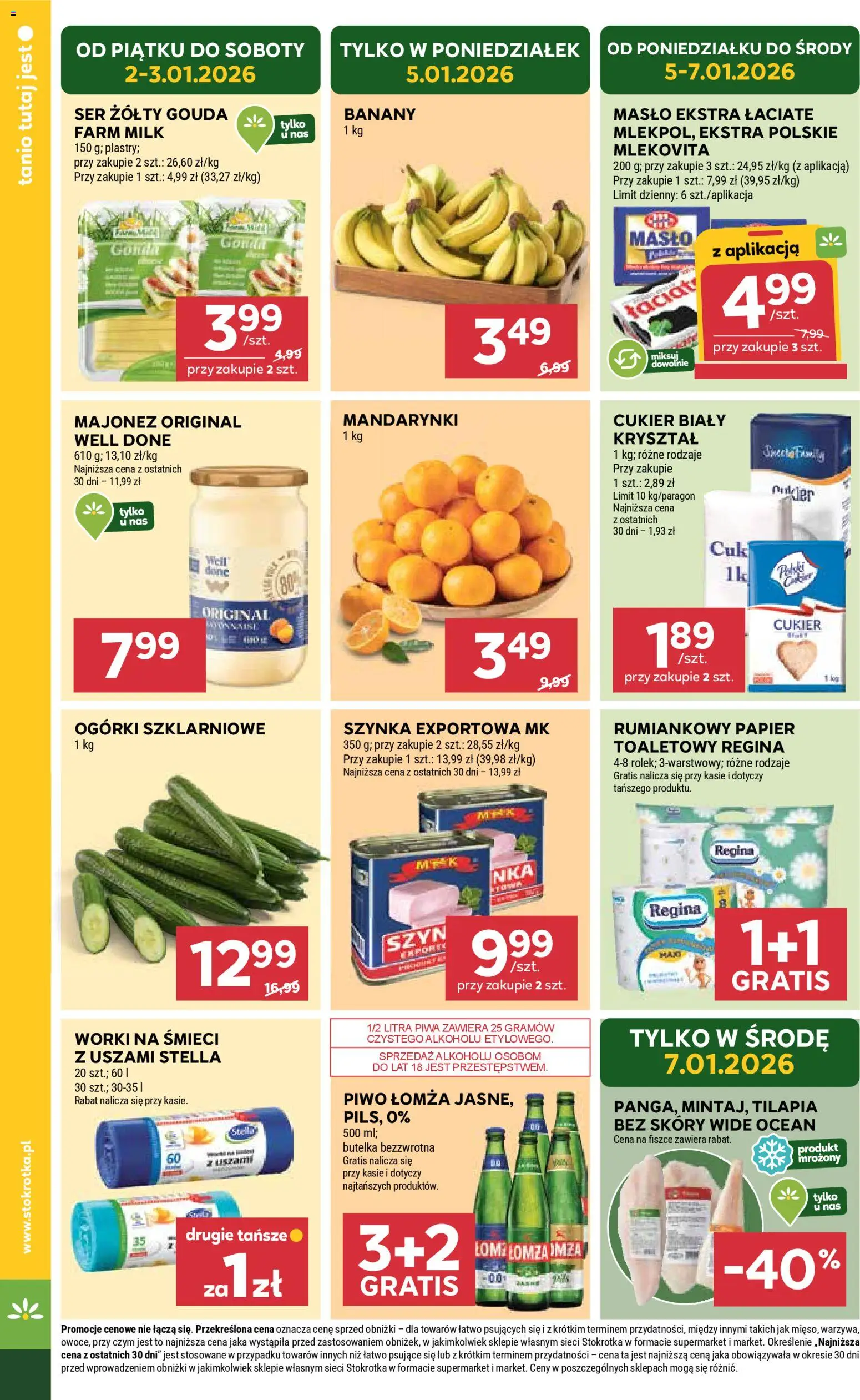Stokrotka Gazetka - Market od 29.12.2025 | Strona: 6 | Produkty: Mandarynki, Ogórki, Majonez, Cukier