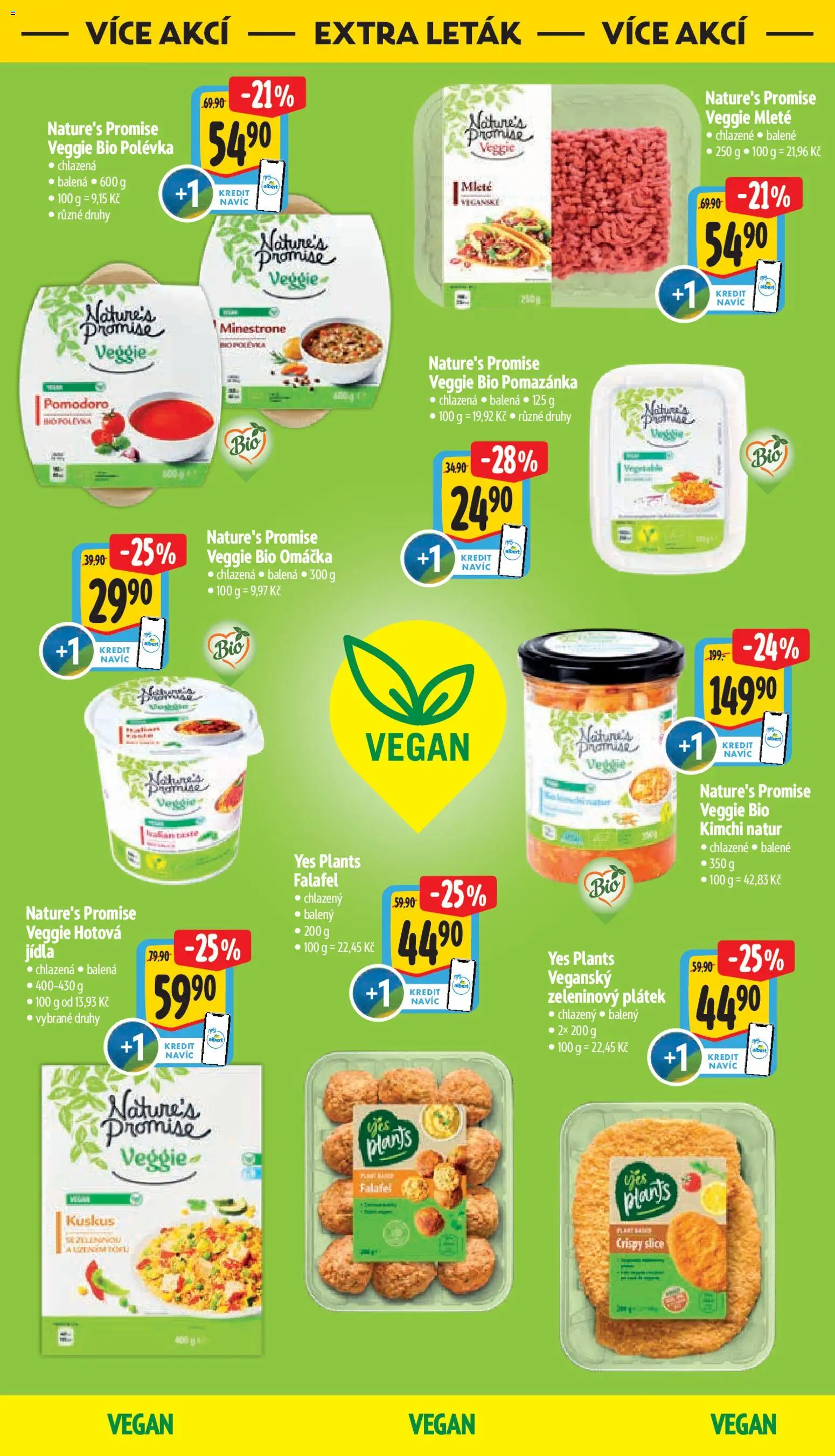 Albert leták - Supermarket od 01.04.2026 | Strana: 38 | Produkty: Vegan, Falafel, Kuskus, Pomazánka