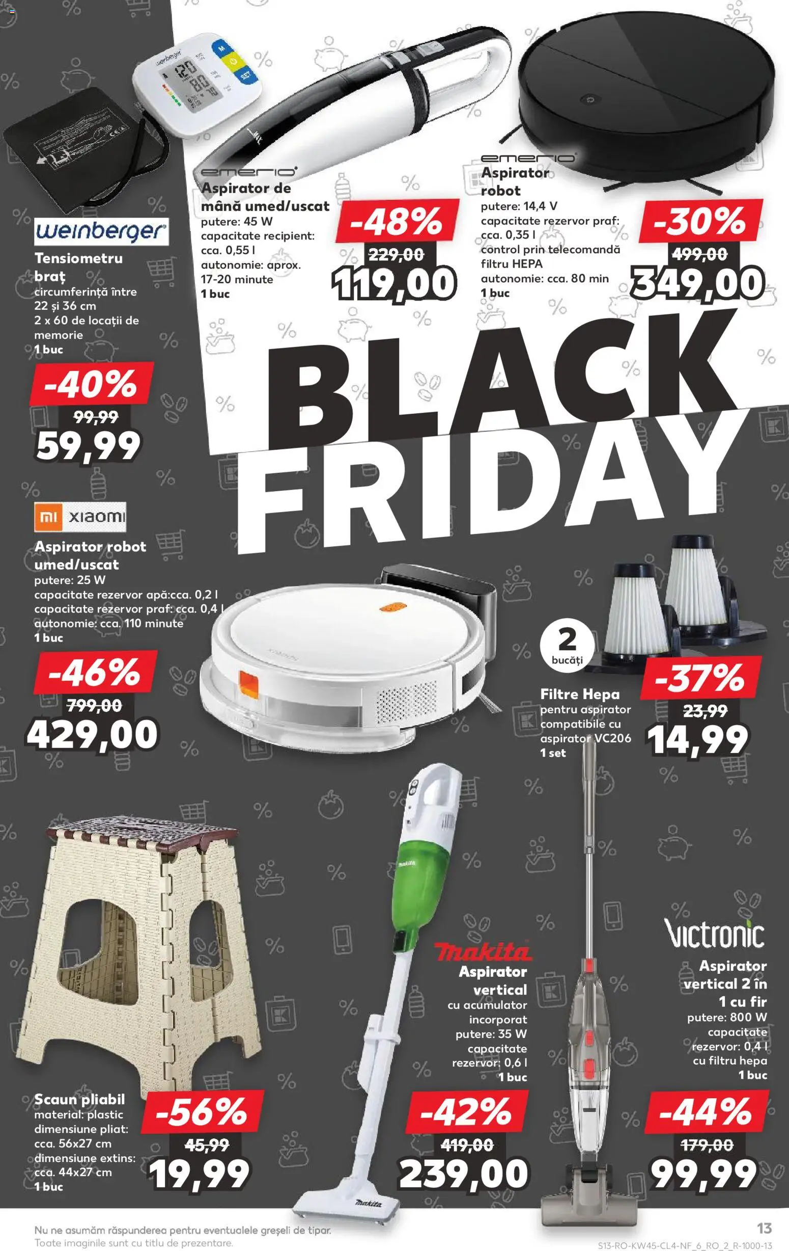 Kaufland RO akciós ujság - amely érvényes a következő dátumtól: 05.11.2025 | Oldal: 13 | Termékek: Robot