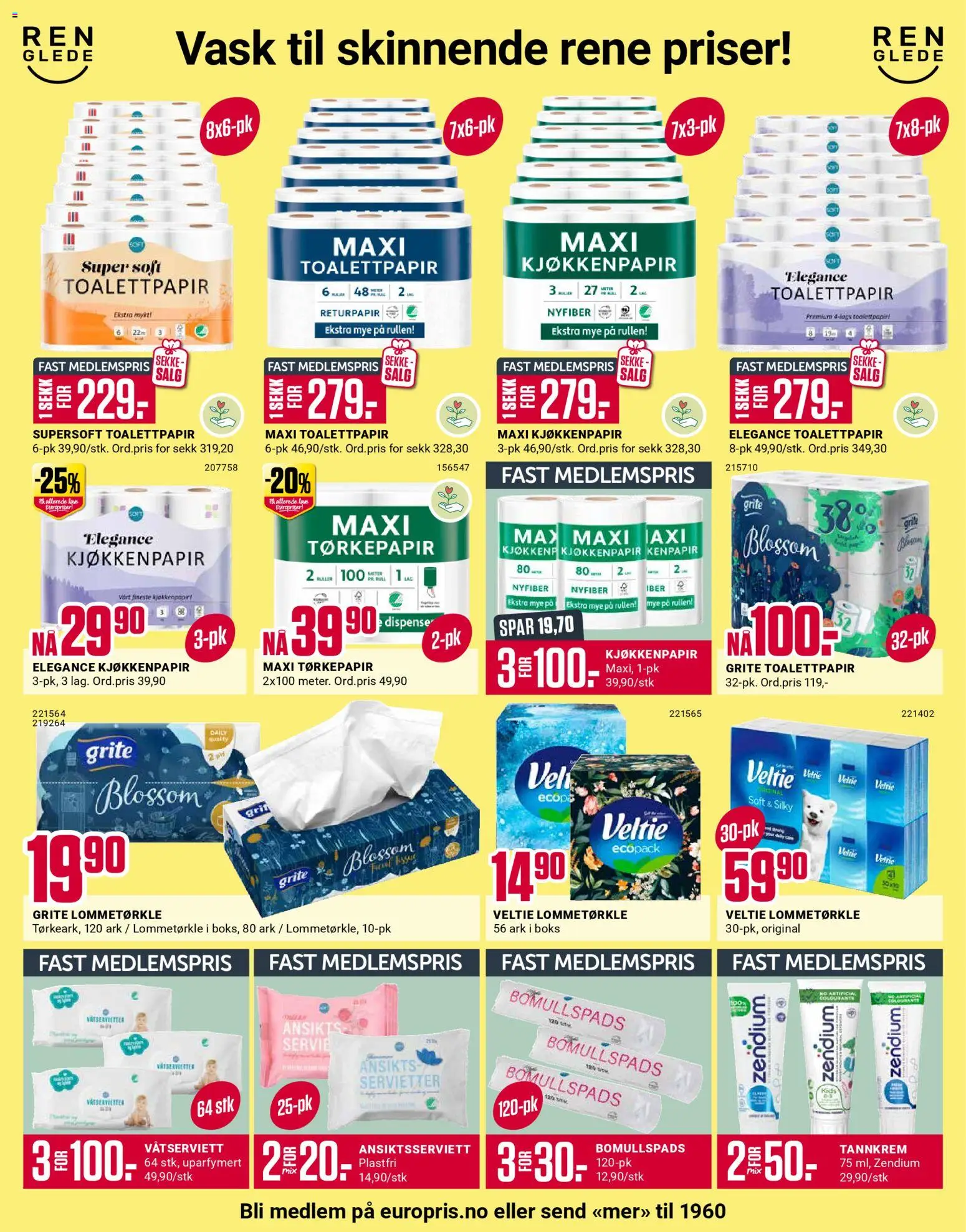 {H1} | Side: 5 | Produkter: Skottkärra, Toalettpapir, Bomullspads, Boks