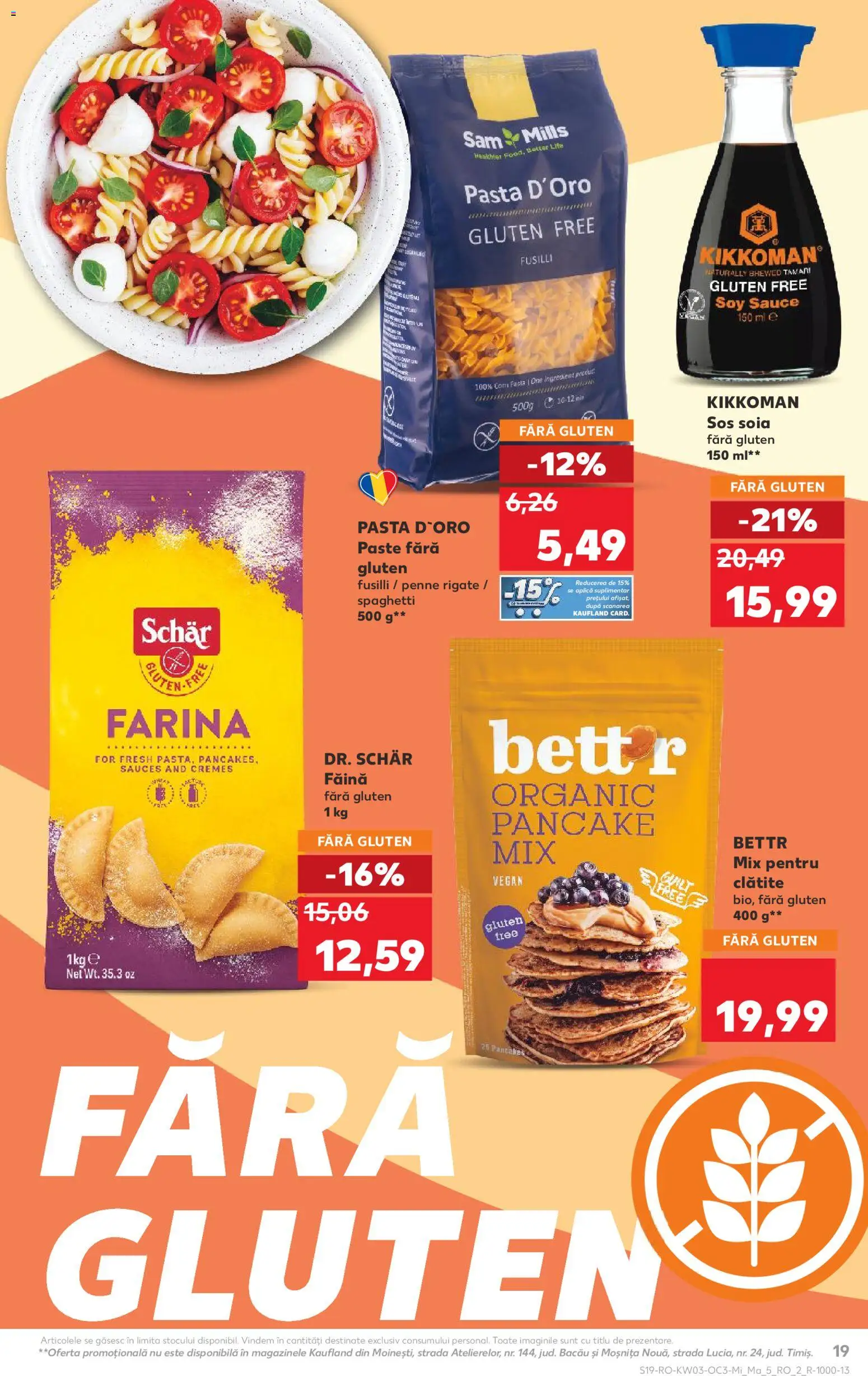 Noul catalog Kaufland – valabil de la 14.01.2026 | Pagină: 19 | Produse: Clătite, Făină, Paste, Sos