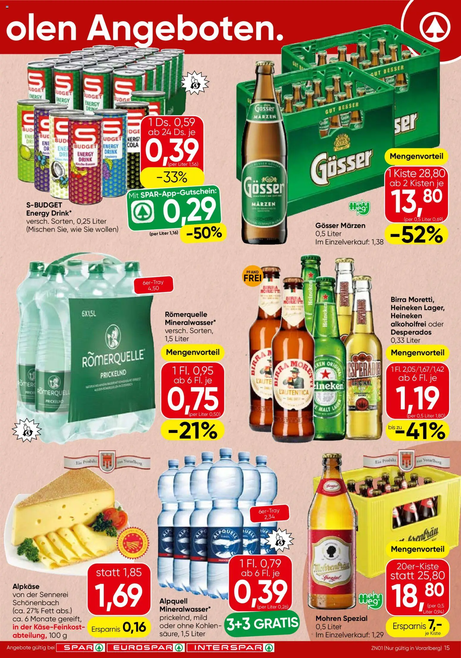 Spar Flugblatt - Vorarlberg gültig ab 20.11.2025 | Seite: 15