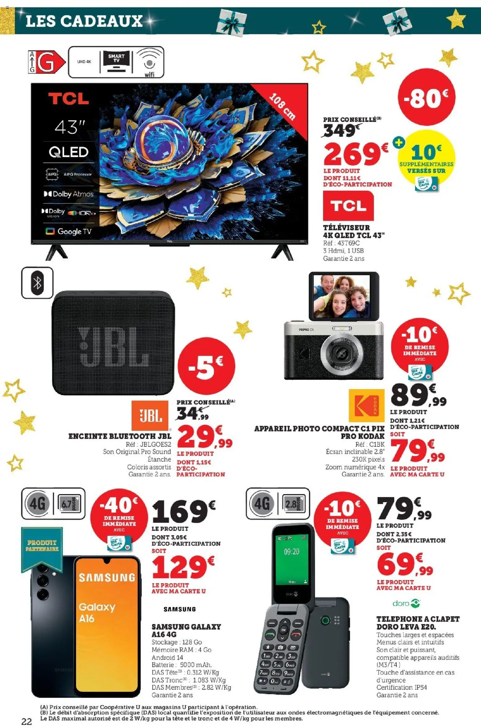 {H1} | Page: 22 | Produits: Appareil photo, Enceinte, Televiseur, Batterie