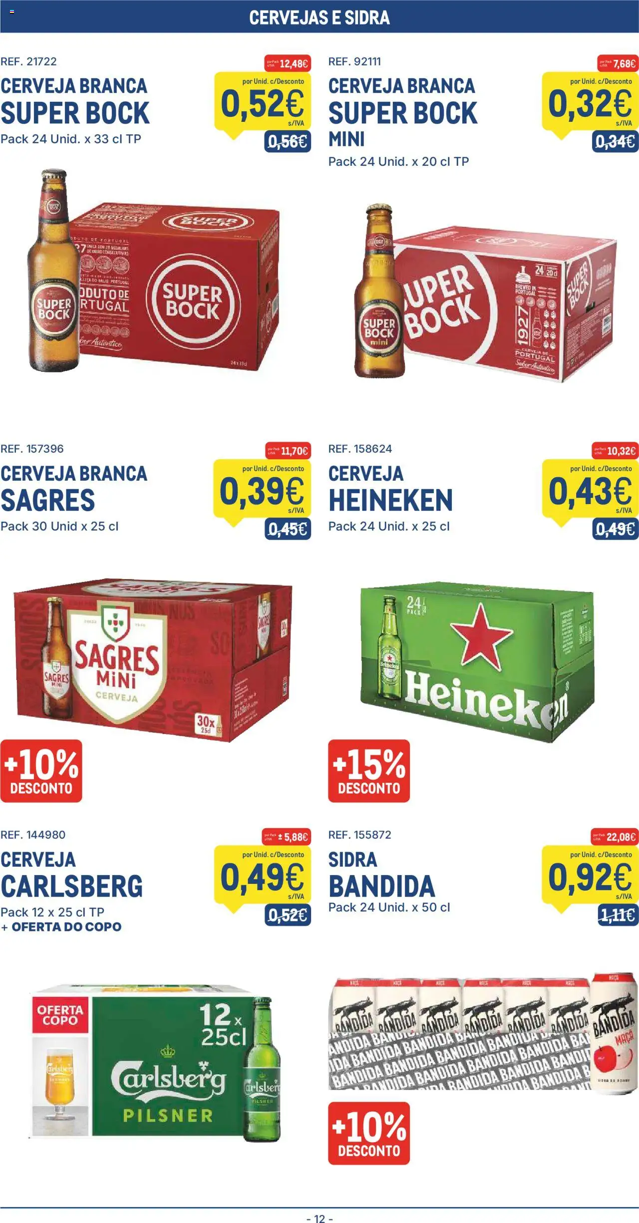 Makro folheto │ válido de 12.08.2025 | Página: 12 | Produtos: Super bock, Maça, Cerveja