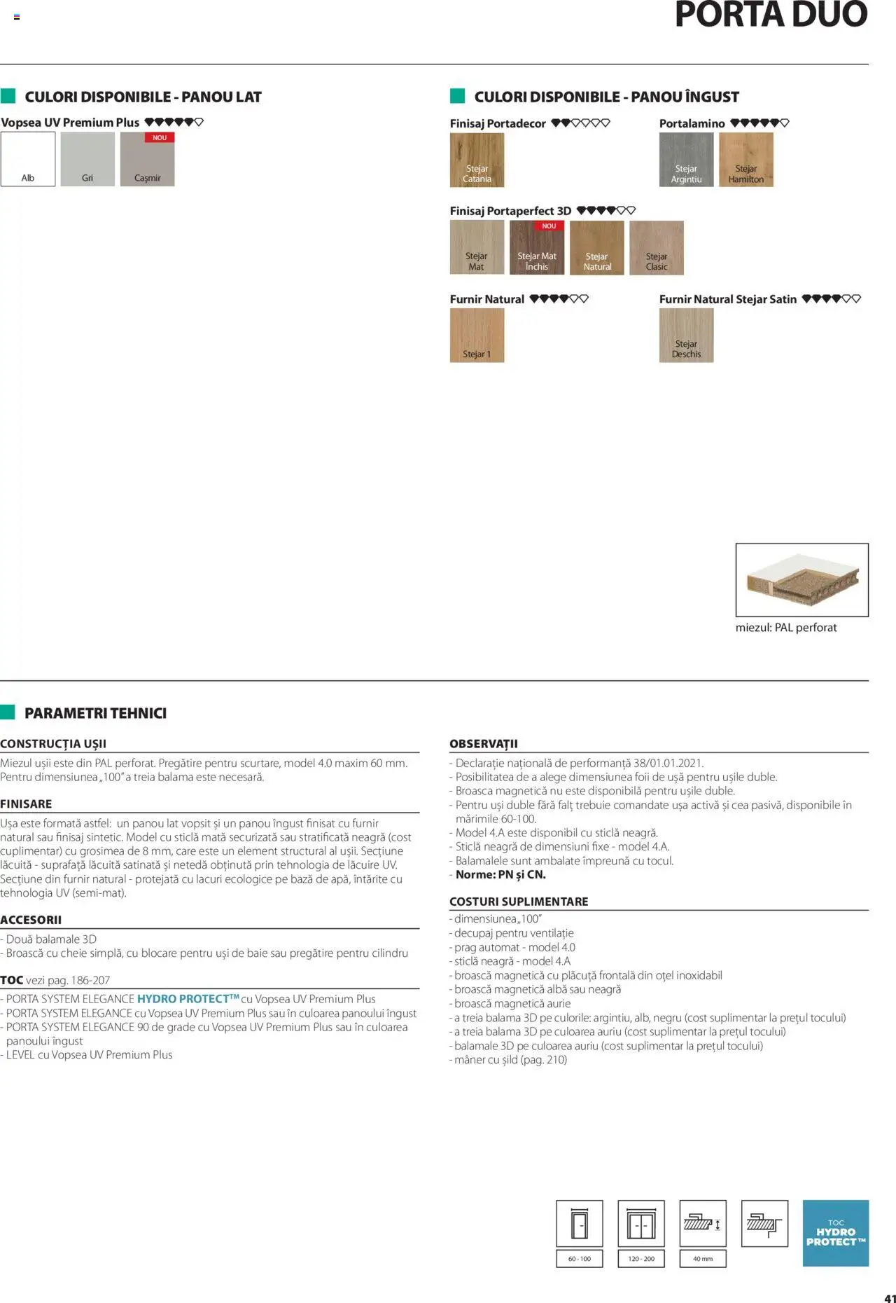 Catalog Proges – valabil de la 01.05.2025 | Pagină: 41 | Produse: Vopsea, Mâner, Ușă