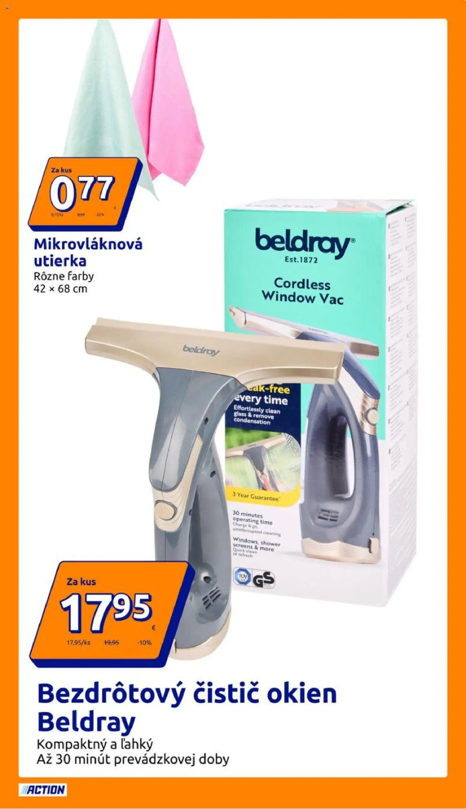 Nové Action akcie – leták je platný od 01.04.2026 | Strana: 11 | Produkty: Čistič okien