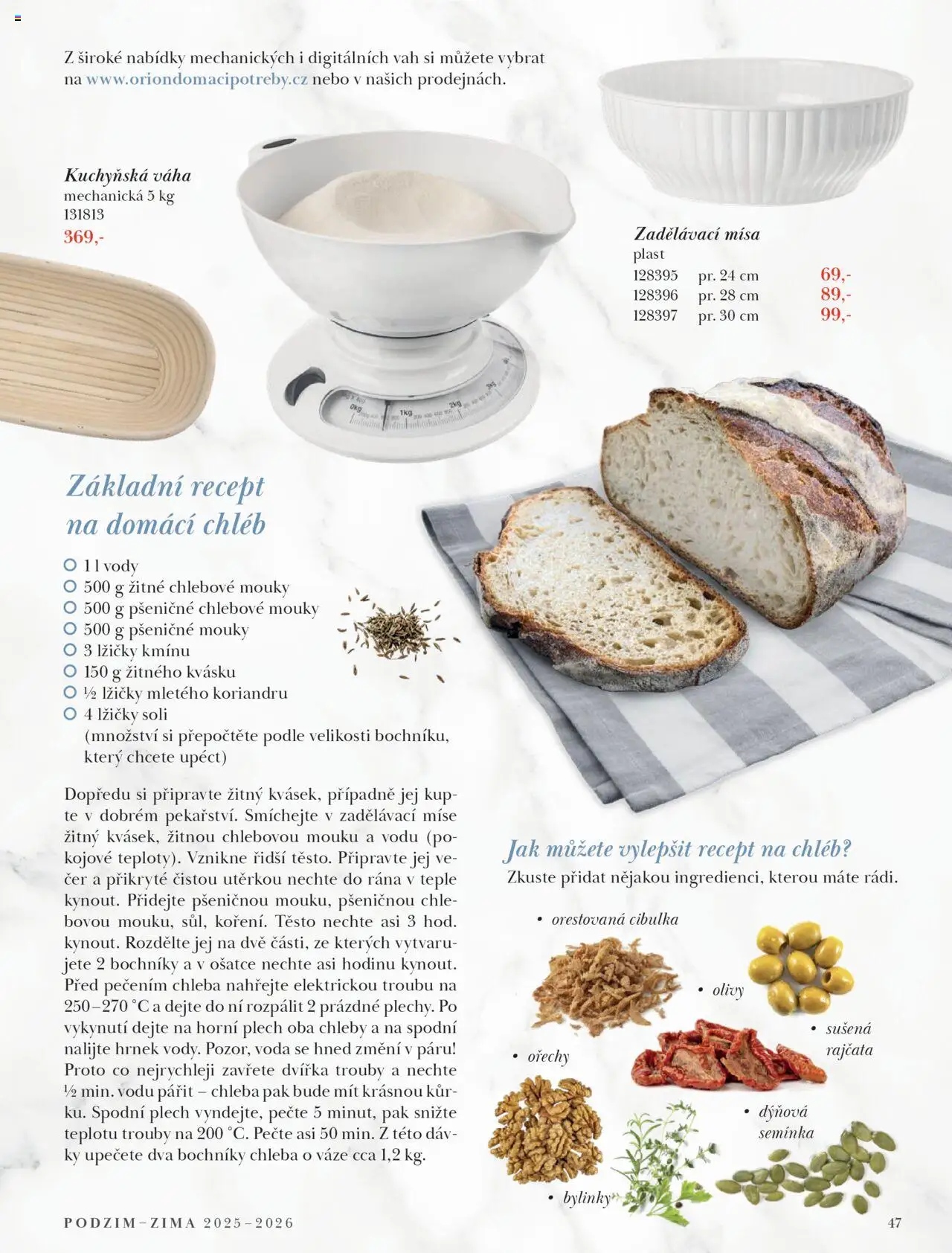 Orion katalog - Podzim/zima od 23.09.2025 | Strana: 47 | Produkty: Voda, Chleba, Ořechy, Semínka