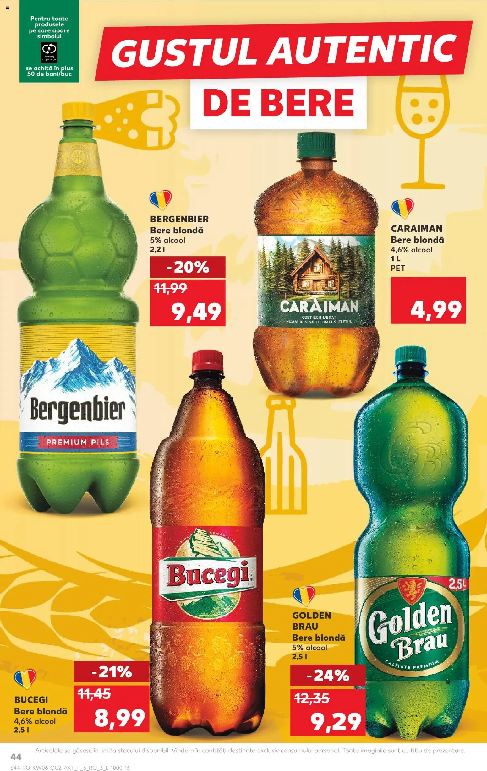 Noul catalog Kaufland – valabil de la 04.02.2026 | Pagină: 44 | Produse: Atıştırmalık, Bere, Plastik Kulübe